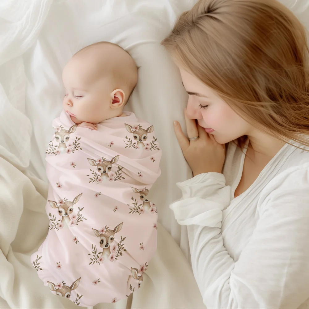 Σεντόνια Λίκνου Σετ Bambi Ροζέ BEBE (2) 70 x 120 cm