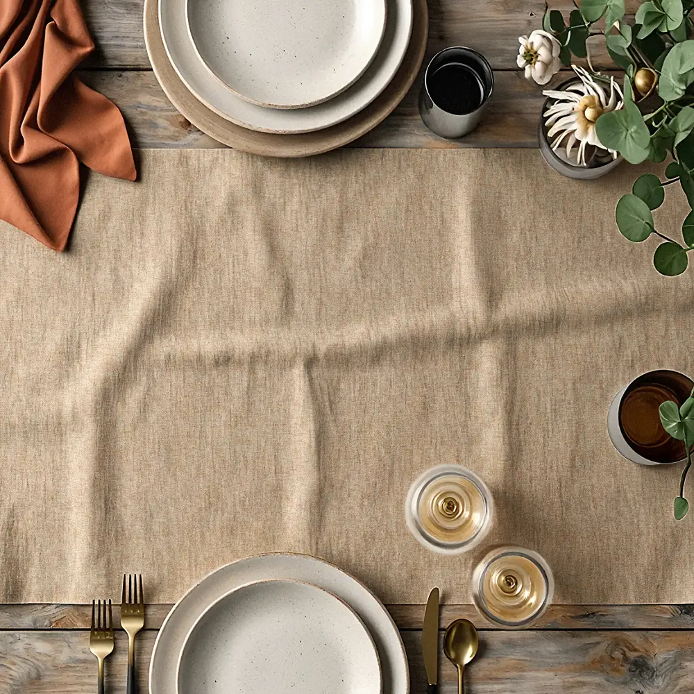 Τραπεζομάντηλο Mallorca Φυστικί 140 X 140, 140 X 180, 140 X 220, 140 X 260 140 x 260 cm