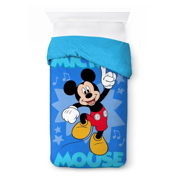 Κουβερτοπάπλωμα Flannel-Sherpa Disney Home Mickey 16 160X250 Blue 100% Polyester-52461068005