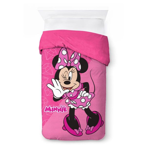 Κουβερτοπάπλωμα Flannel-Sherpa Disney Home Minnie 15 160X250 Fuchsia-Pink 100% Polyester-52461068004