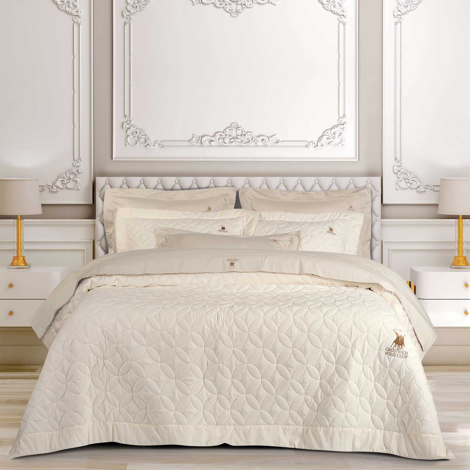 GREENWICH POLO CLUB ΚΟΥΒΕΡΤΟΡΙΟ KING CLASSIC 2358 ECRU-202000202358