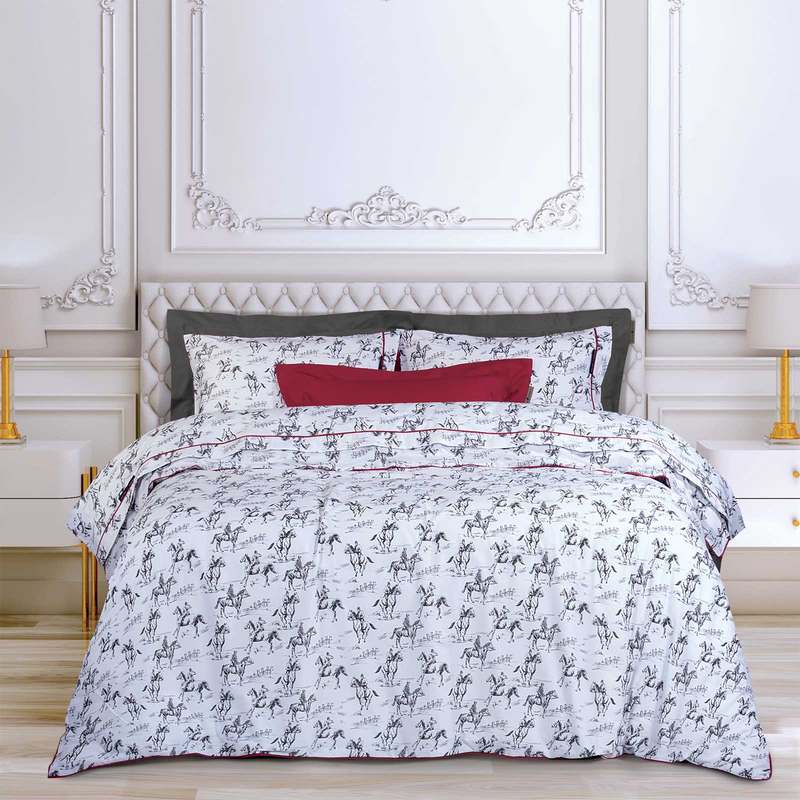 GREENWICH POLO CLUB ΣΕΤ ΣΕΝΤΟΝΙΑ ΥΠΕΡΔΙΠΛΑ 2263 BLACK, WHITE-202100202263