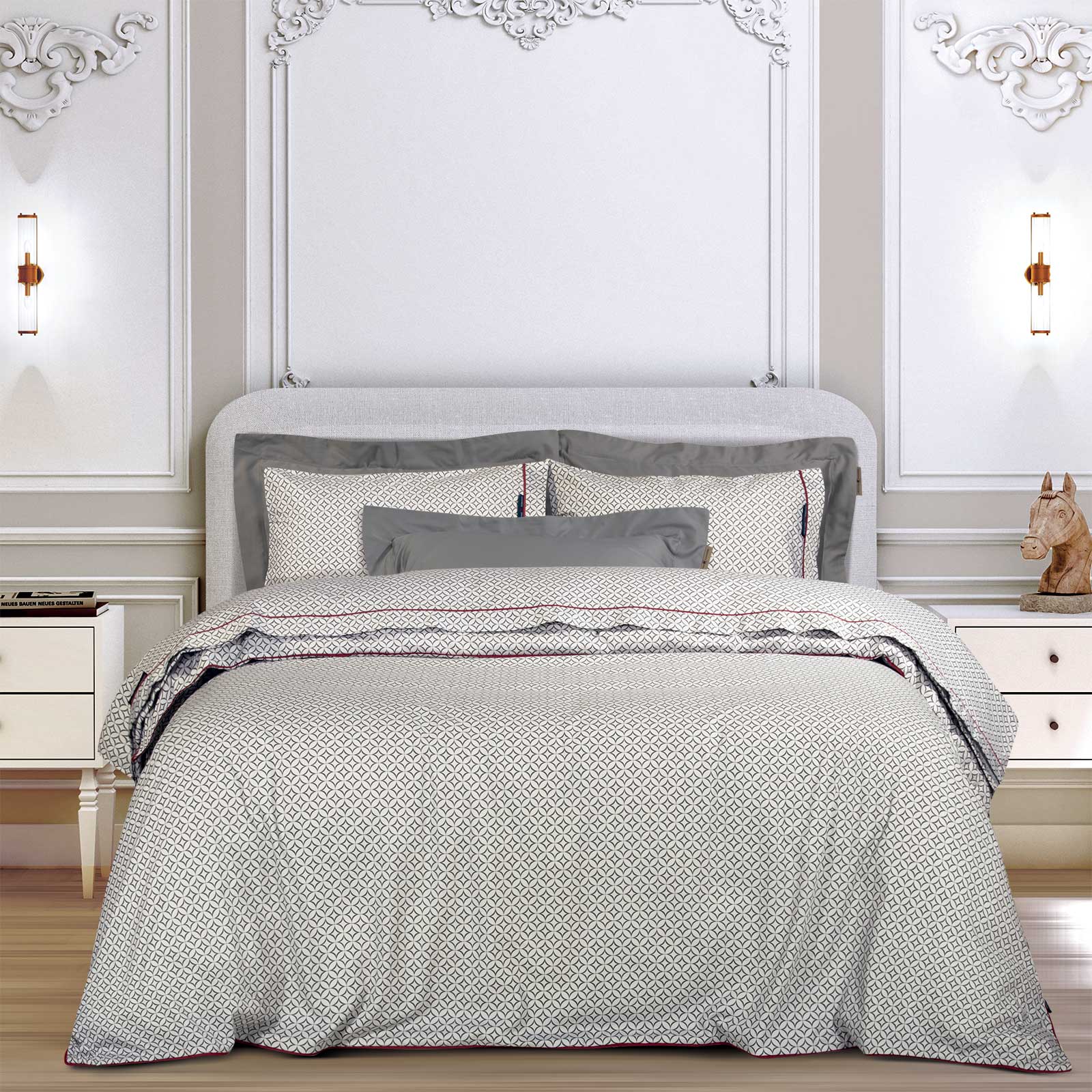 GREENWICH POLO CLUB ΣΕΤ ΣΕΝΤΟΝΙΑ ΥΠΕΡΔΙΠΛΑ ESSENTIAL 2267 BEIGE, GREY-202100202267