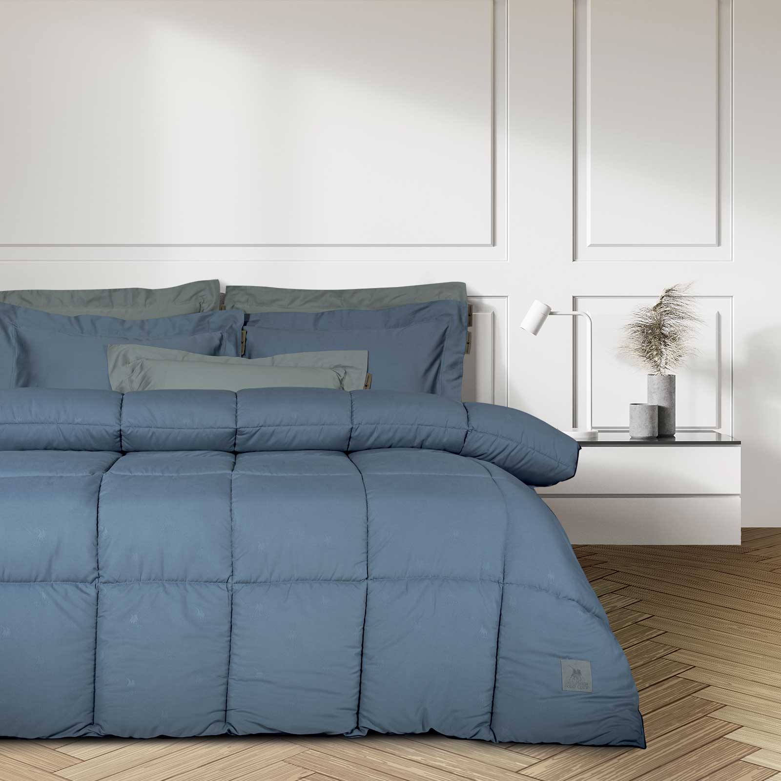 GREENWICH POLO CLUB ΠΑΠΛΩΜΑ ΥΠΕΡΔΙΠΛΟ ESSENTIAL 4446 DUSTY BLUE-221910204446