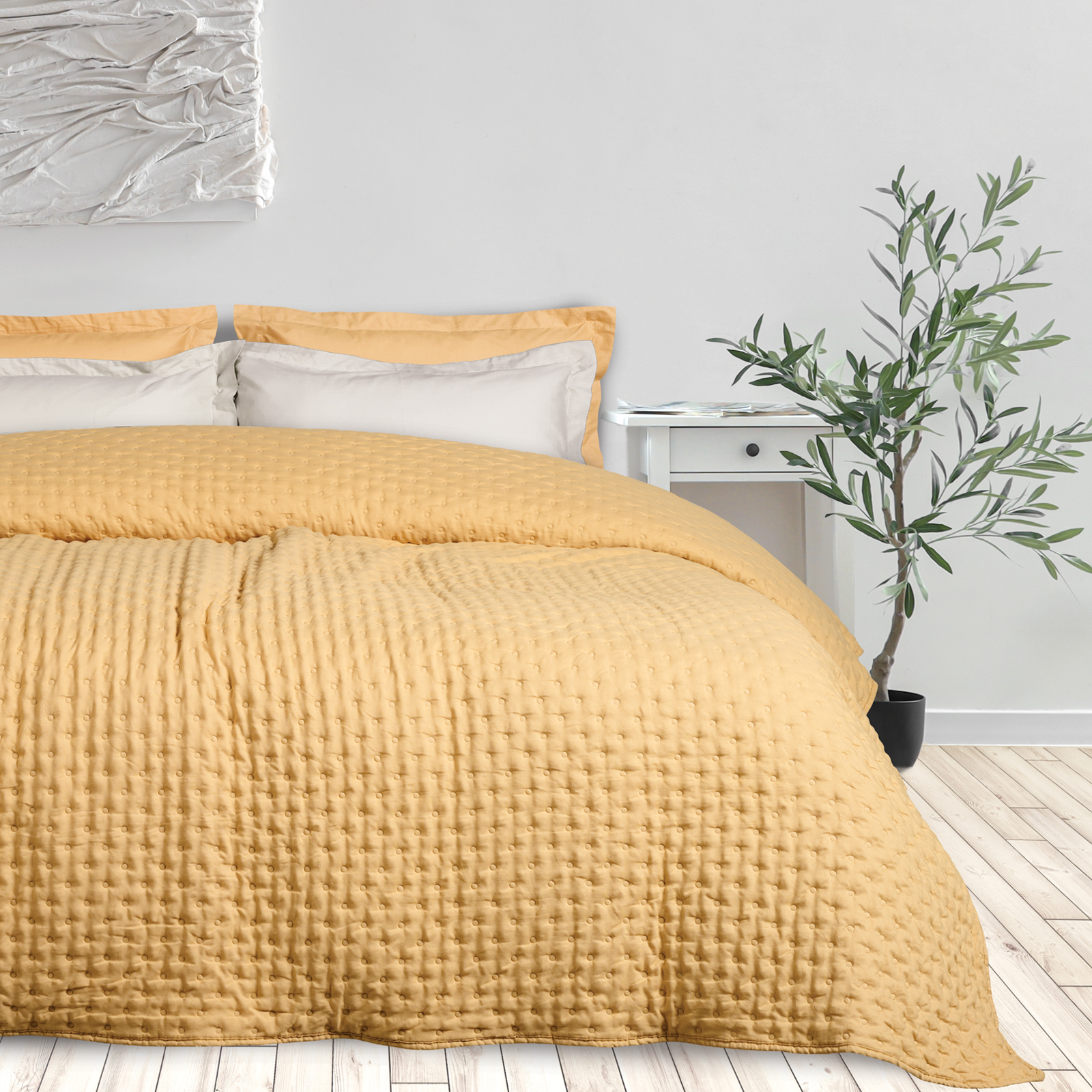 DAS HOME ΚΟΥΒΕΡΛΙ KING HAPPY 9631 OCHRE-402080309631