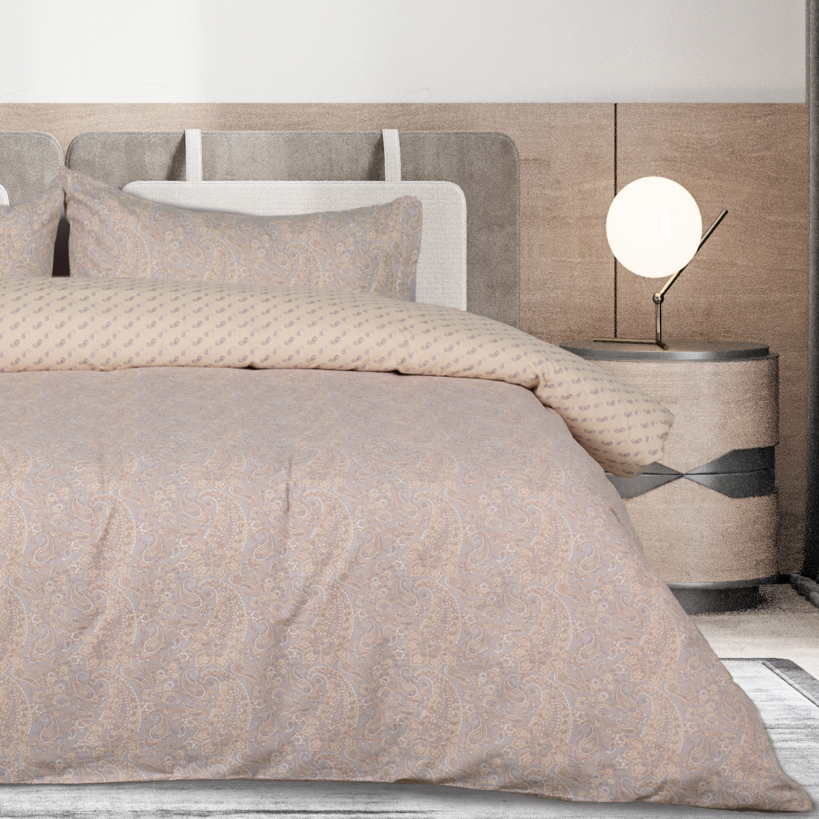 DAS HOME ΣΕΤ ΠΑΠΛΩΜΑΤΟΘΗΚΗ ΜΟΝΗ HAPPY FLANNEL 9680 GREY, YELLOW-406009109680