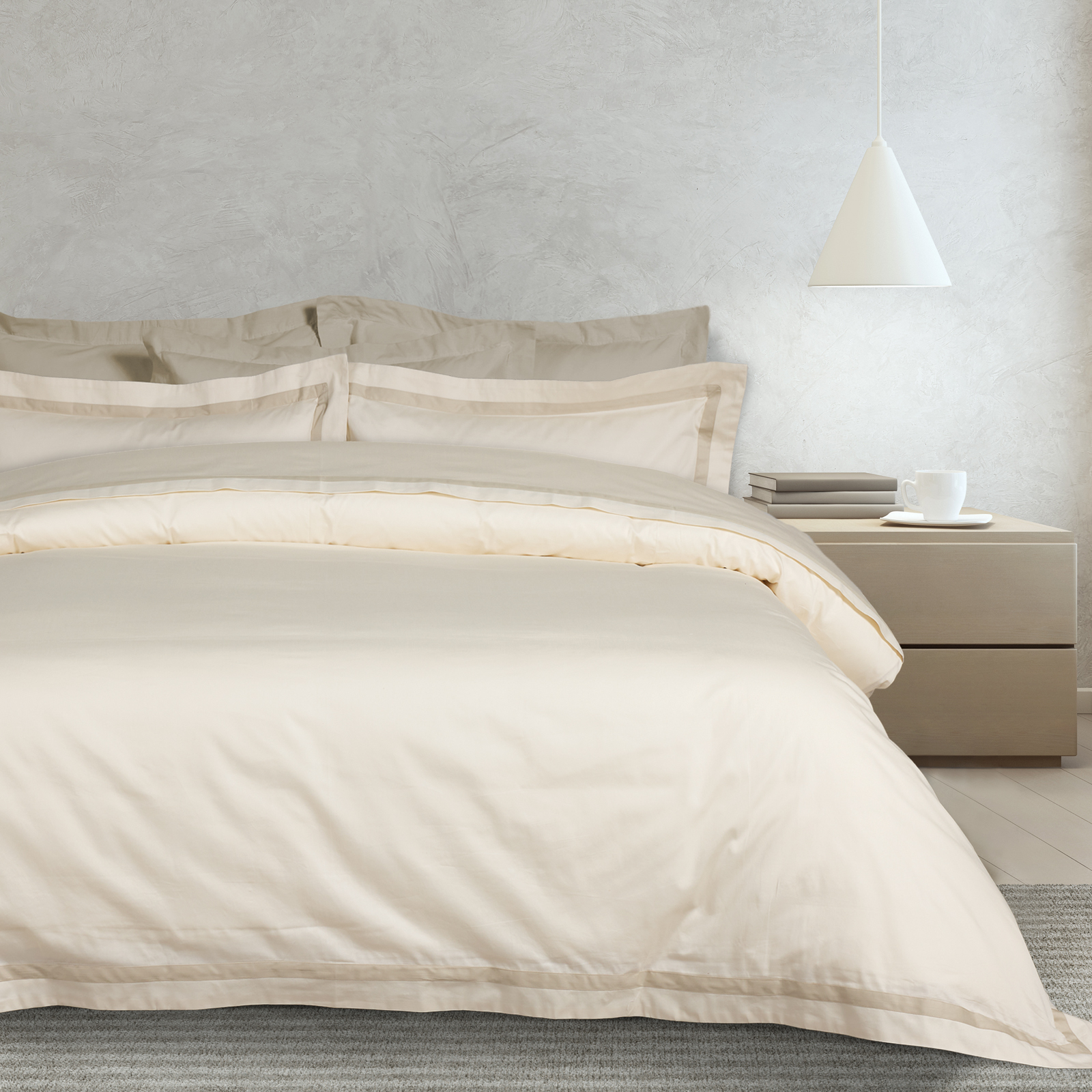 DAS HOME ΠΑΠΛΩΜΑΤΟΘΗΚΗ ΣΕΤ ΥΠΕΡΔΙΠΛΗ EXECUTIVE 1699 IVORY-406110201699