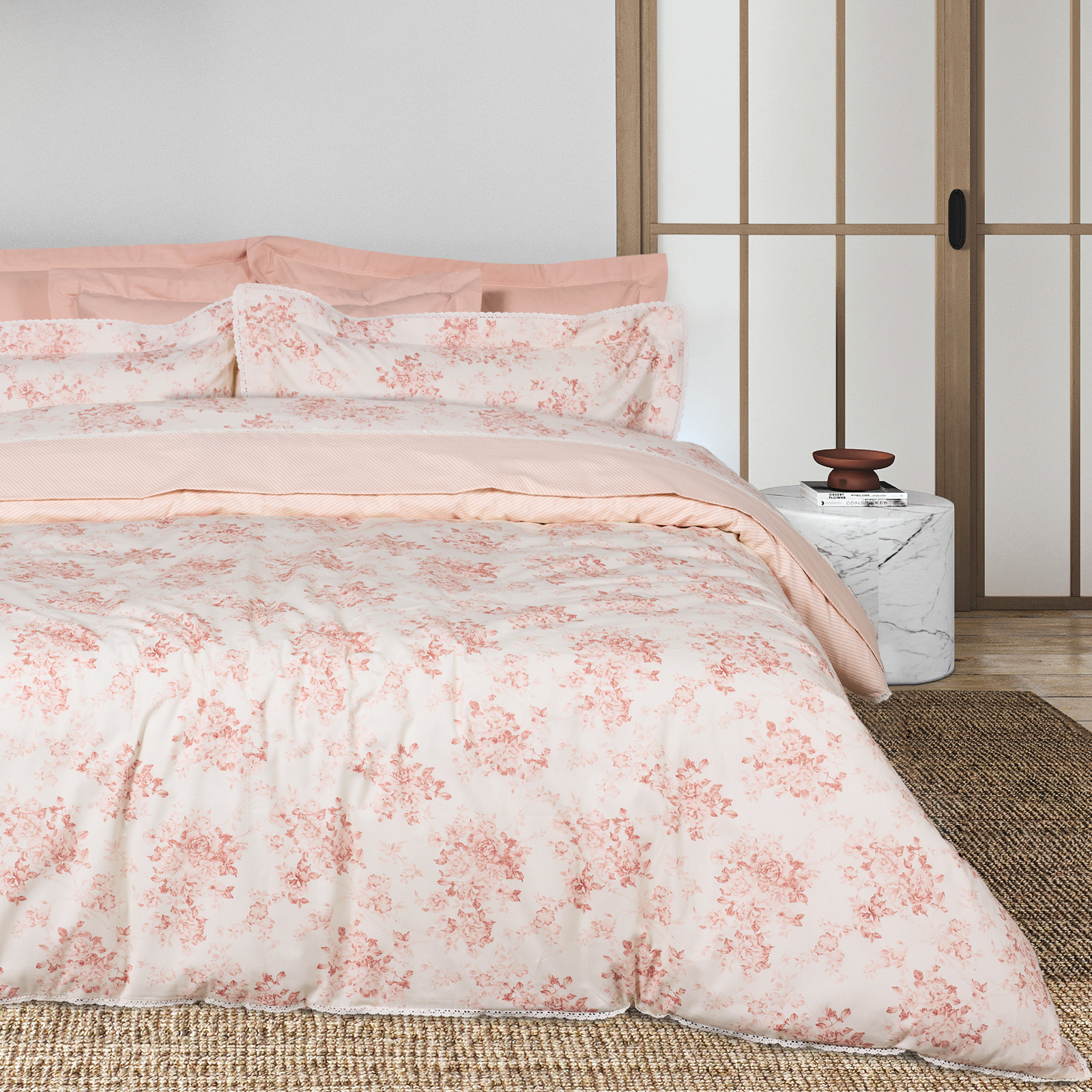 DAS HOME ΣΕΝΤΟΝΙΑ ΣΕΤ KING PRESTIGE 1694 BEIGE, ROSE-502105201694