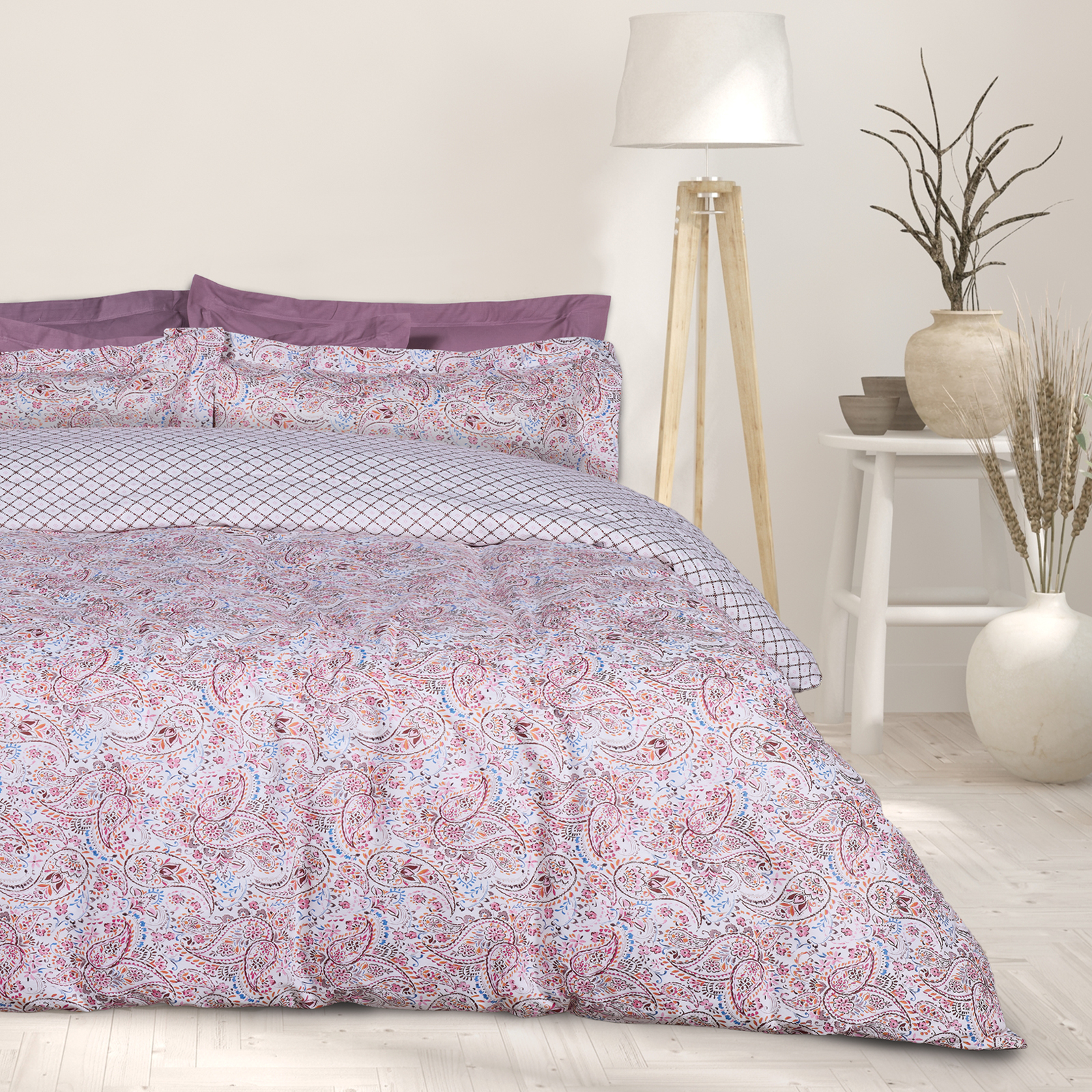 DAS HOME ΣΕΤ ΣΕΝΤΟΝΙΑ ΜΟΝΑ HAPPY 9669 PINK, RED-502108109669