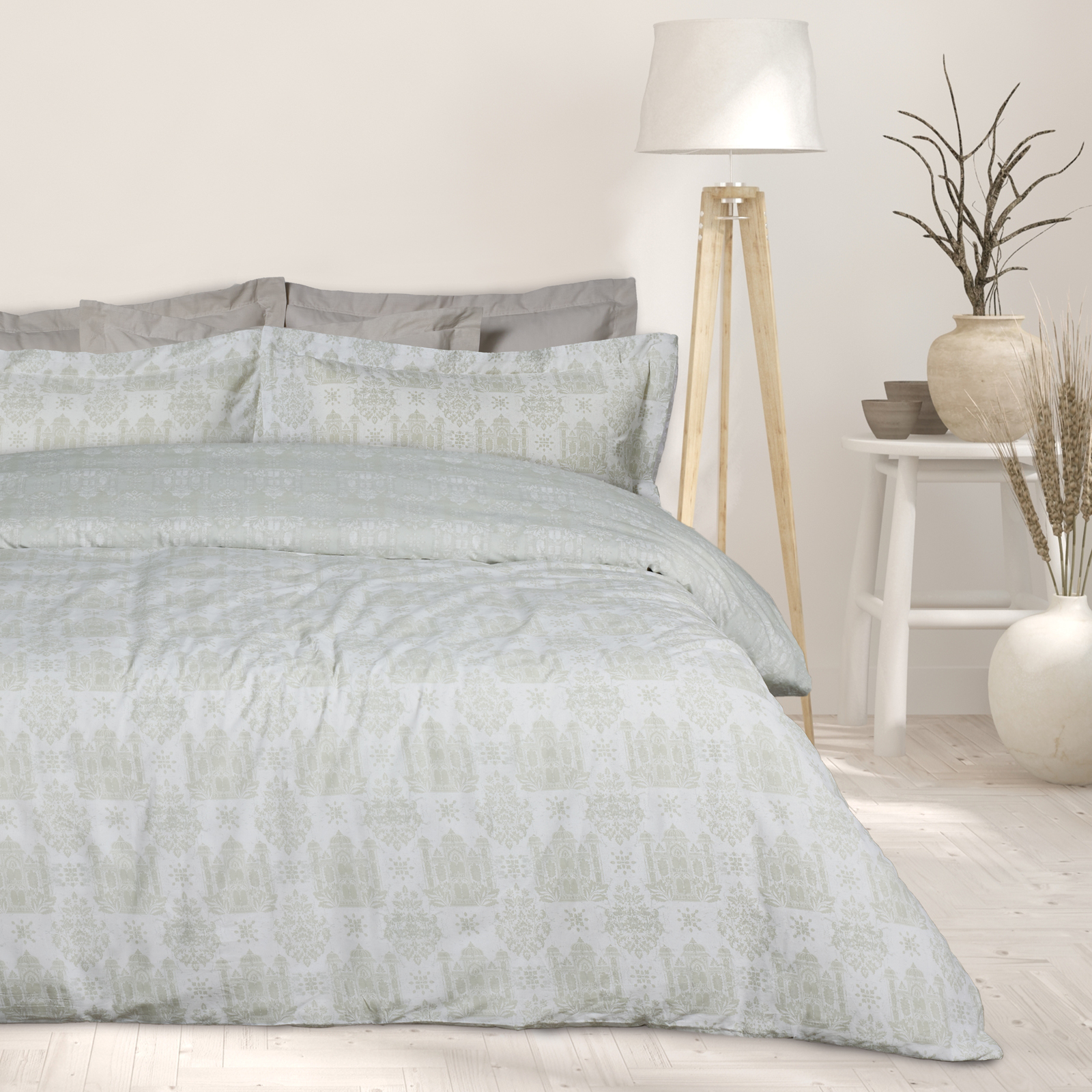 DAS HOME ΣΕΤ ΣΕΝΤΟΝΙΑ ΜΟΝΑ HAPPY 9673 TAUPE, WHITE-502108109673