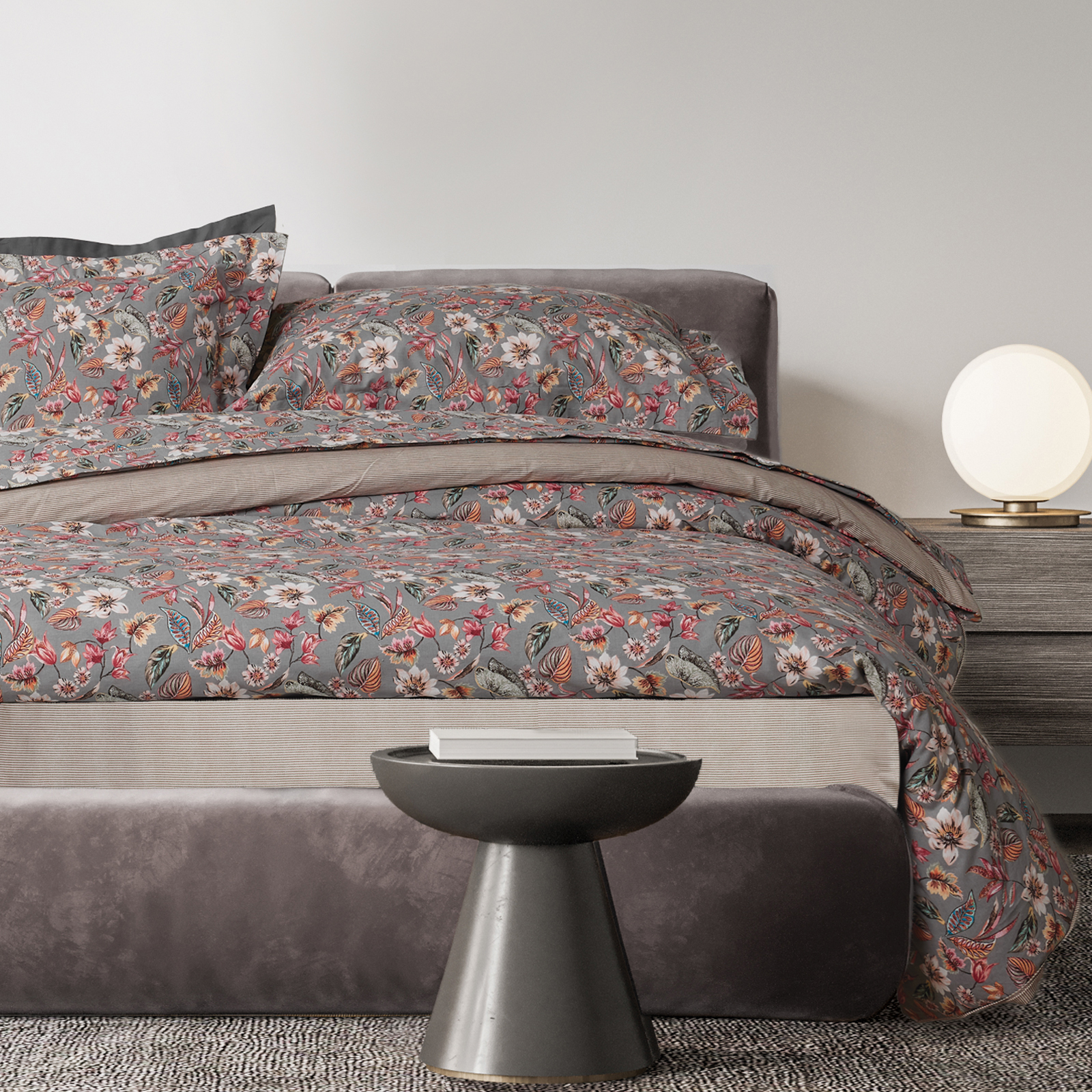 DAS HOME ΣΕΤ ΣΕΝΤΟΝΙΑ ΥΠΕΡΔΙΠΛΑ DAILY 3176 GREY, PINK-502109203176