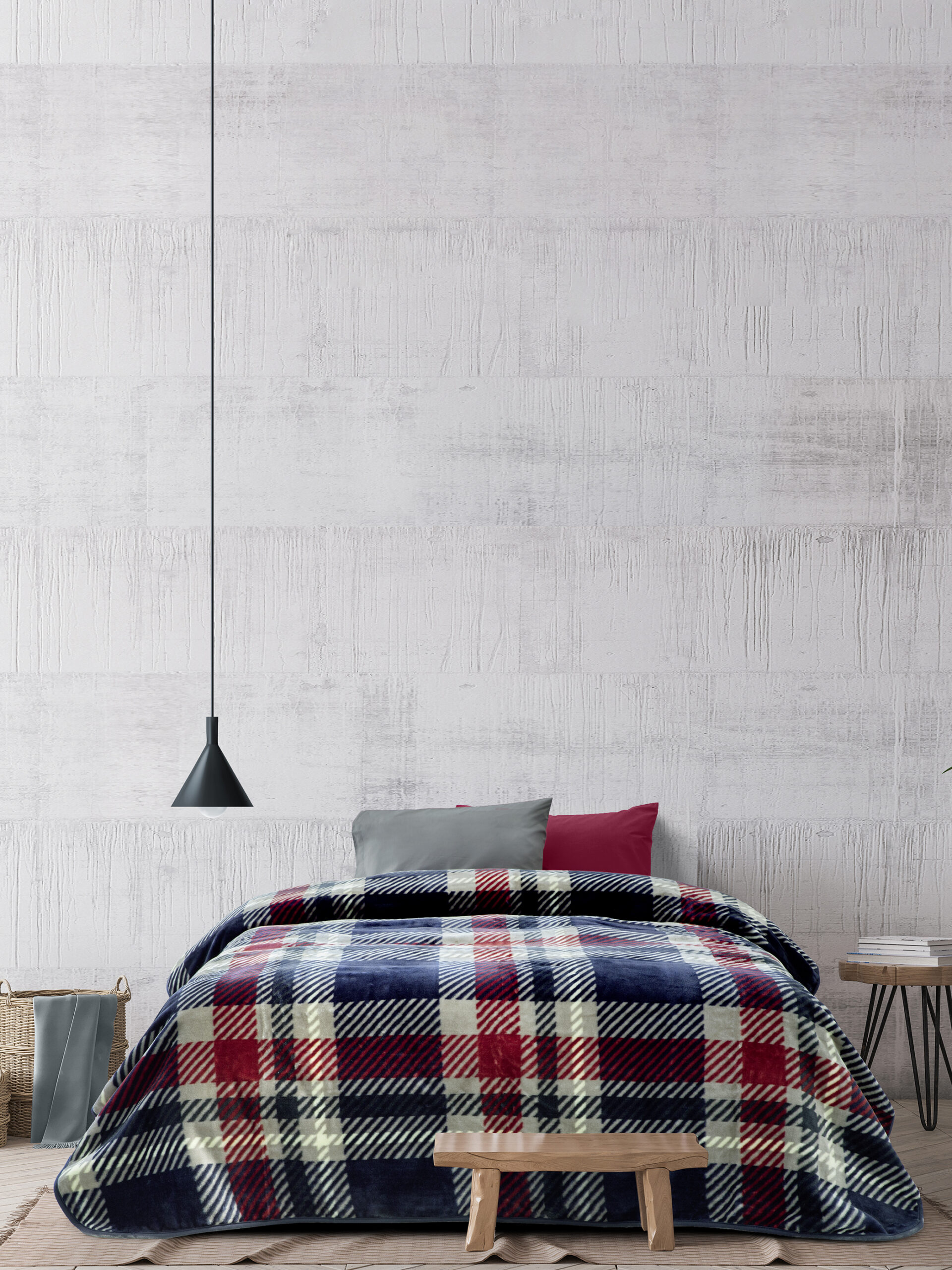 Scandinavian,Style,Bedroom,Mockup,,Home,Interior,Design,,3d,Render,,3d