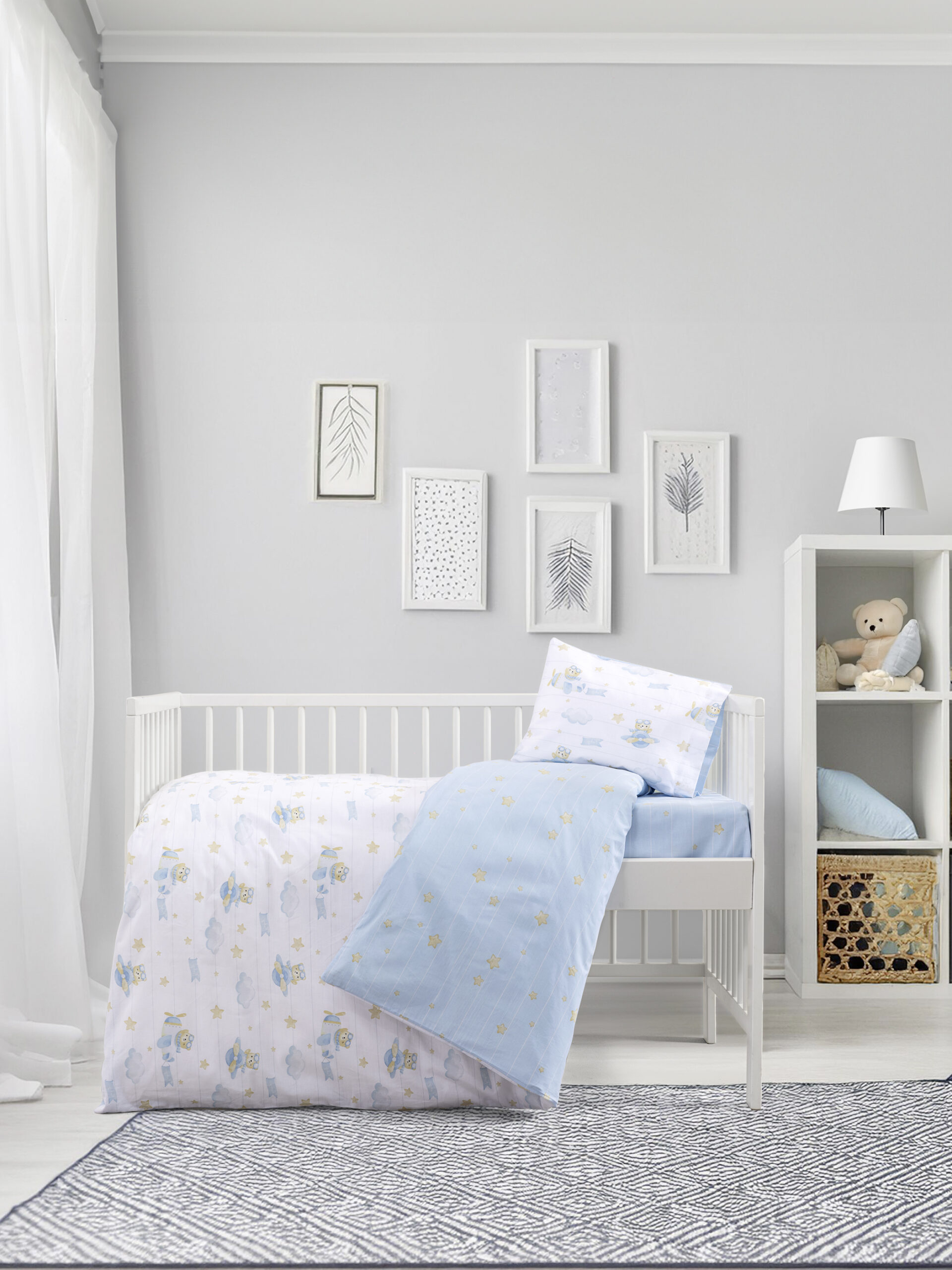 Σετ Σεντόνια Κούνιας με Λάστιχο - Beary - Kocoon Bebe - 5206482155947