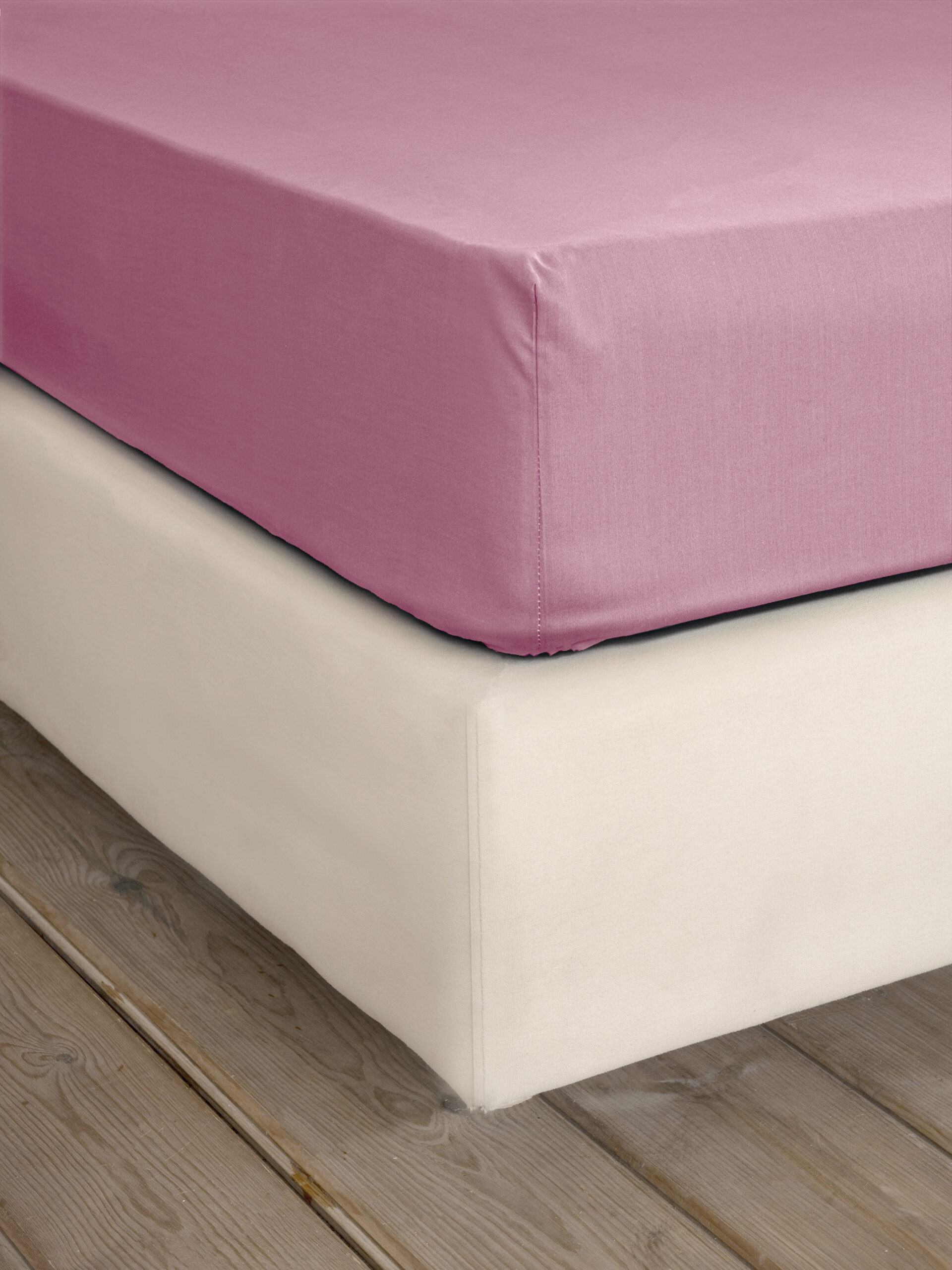Σεντόνι Υπέρδιπλο με Λάστιχο Unicolors - Apple Pink - Nima Home - 5206482157941