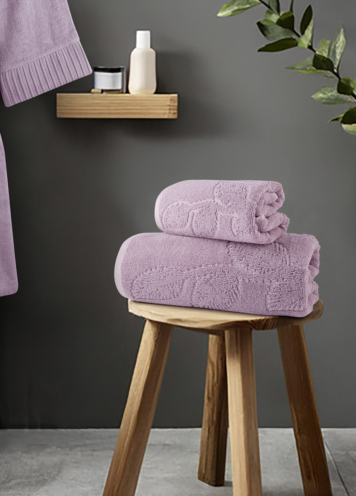 Σετ Πετσέτες (50x90 + 70x140) - Serenity Lilac - Nima Home - 5206482161344