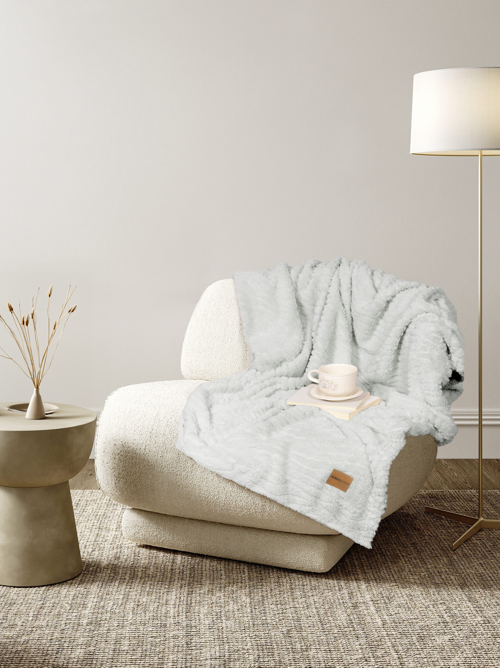 Κουβέρτα καναπέ 130x170 - Serenus Gray - Nima Home - 5206482168398