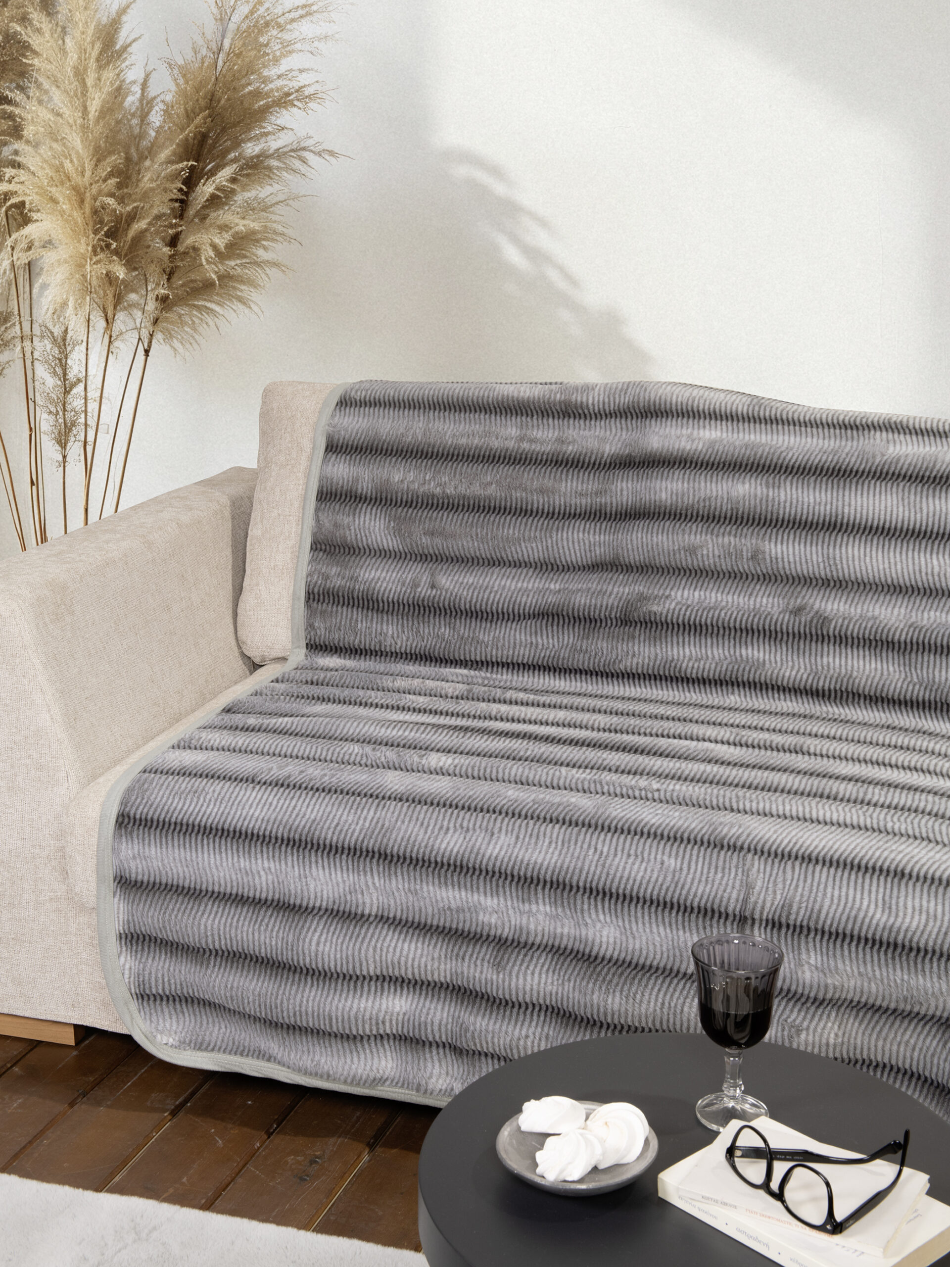 Ριχτάρι Αντιολισθητικό 180x180 - Lunetta Light Gray - Nima Home - 5206482168848