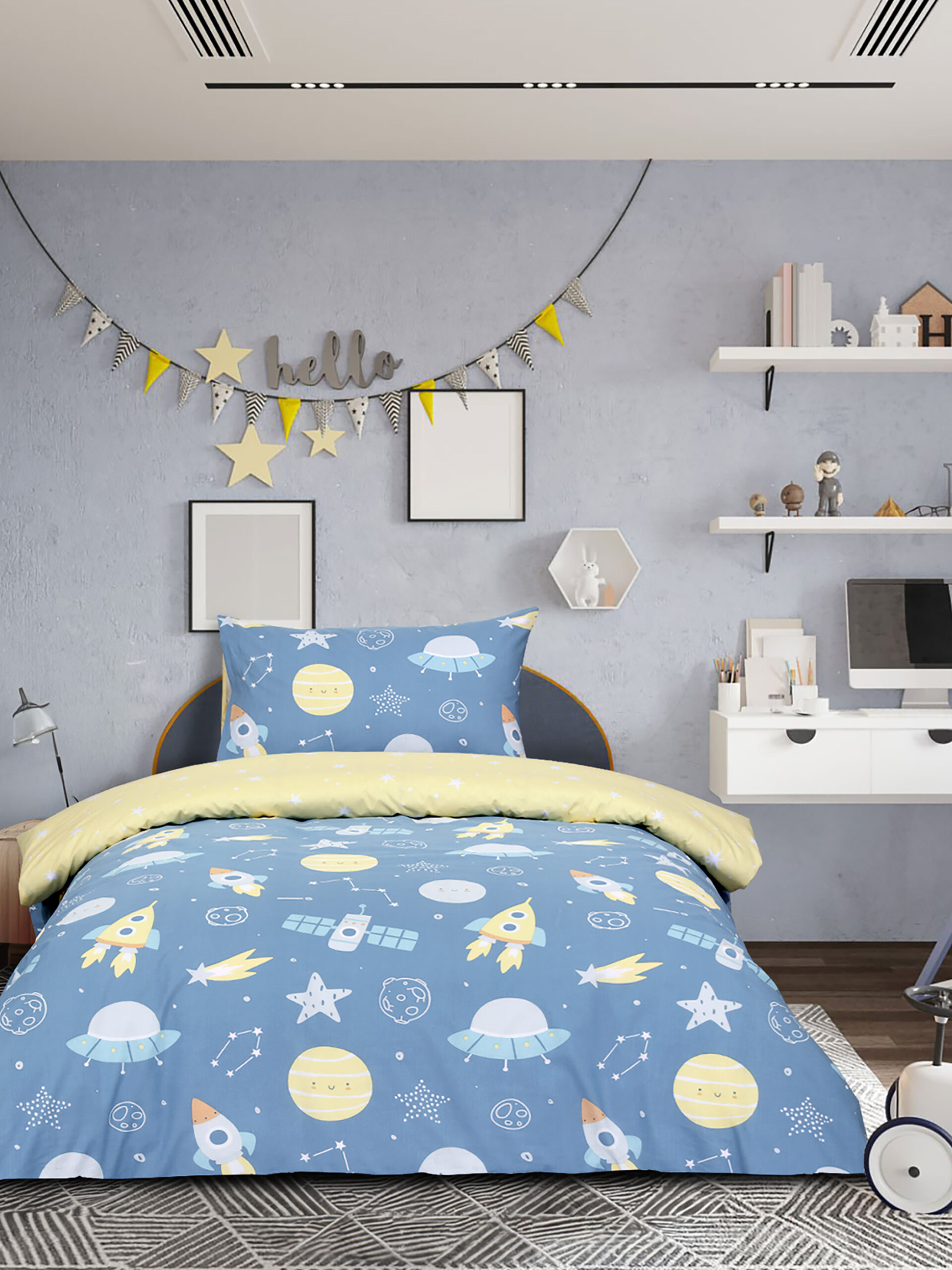 Πάπλωμα Μονό - Space - Kocoon Kids - 5206482171138