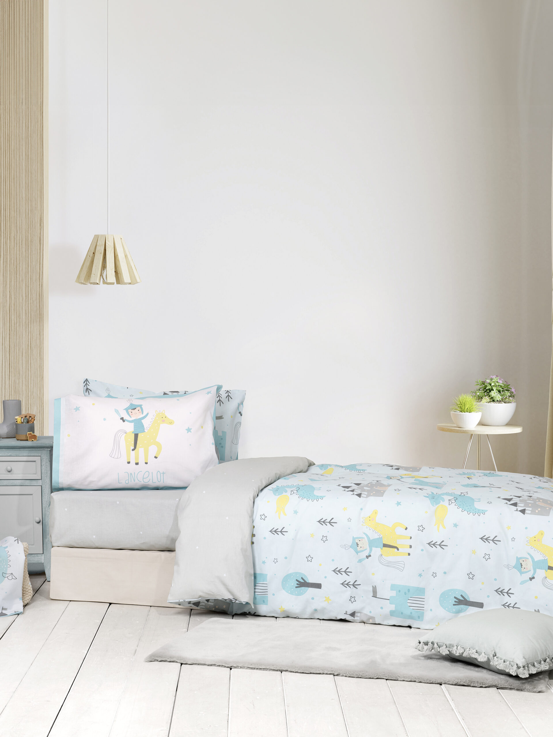 Σετ Σεντόνια Μονά με Λάστιχο - Lancelot - Nima Kids - 5206482171411