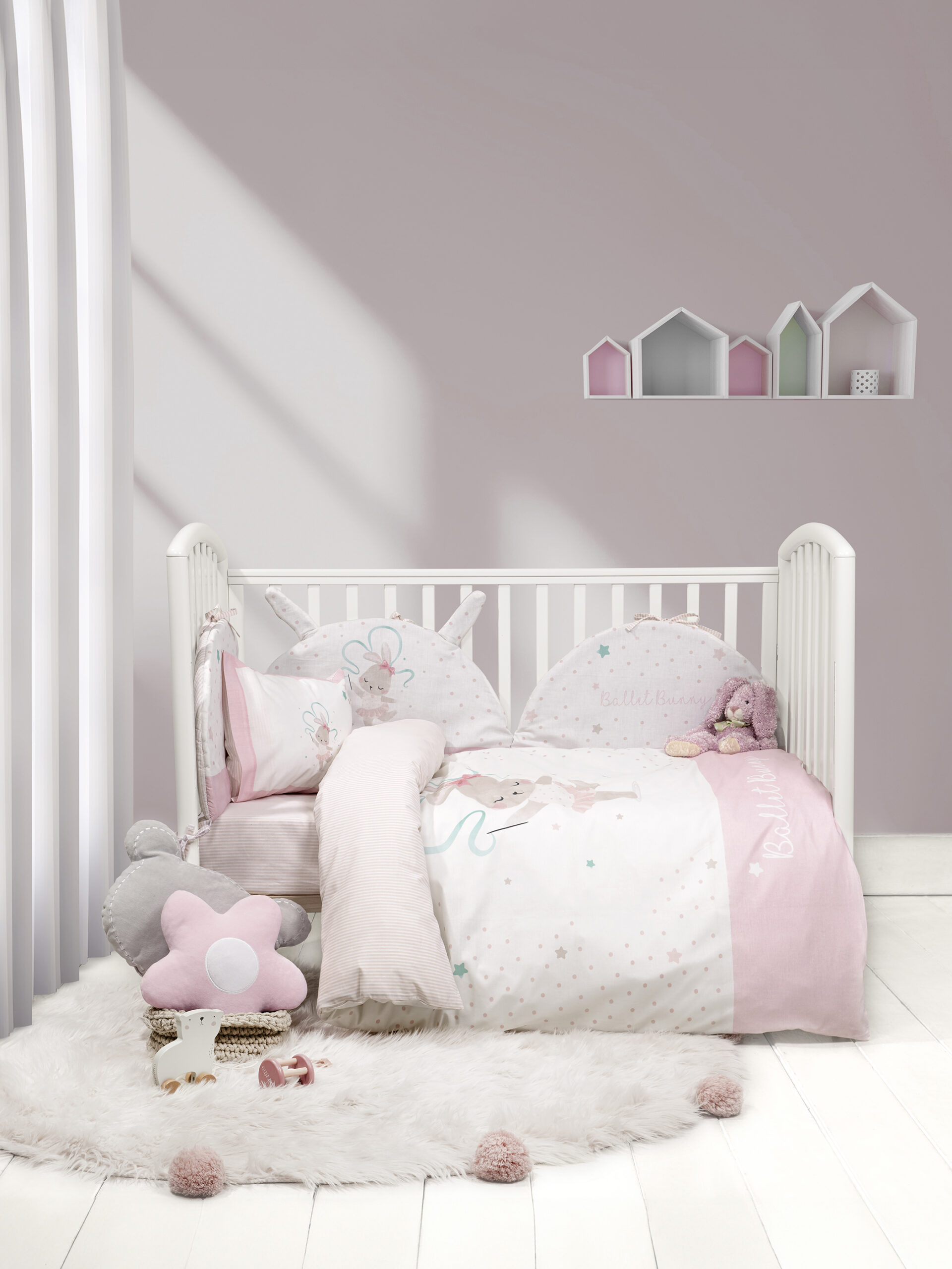 Σετ Παπλωματοθήκη Κούνιας - Ballet Bunny - Nima Bebe - 5206482171527