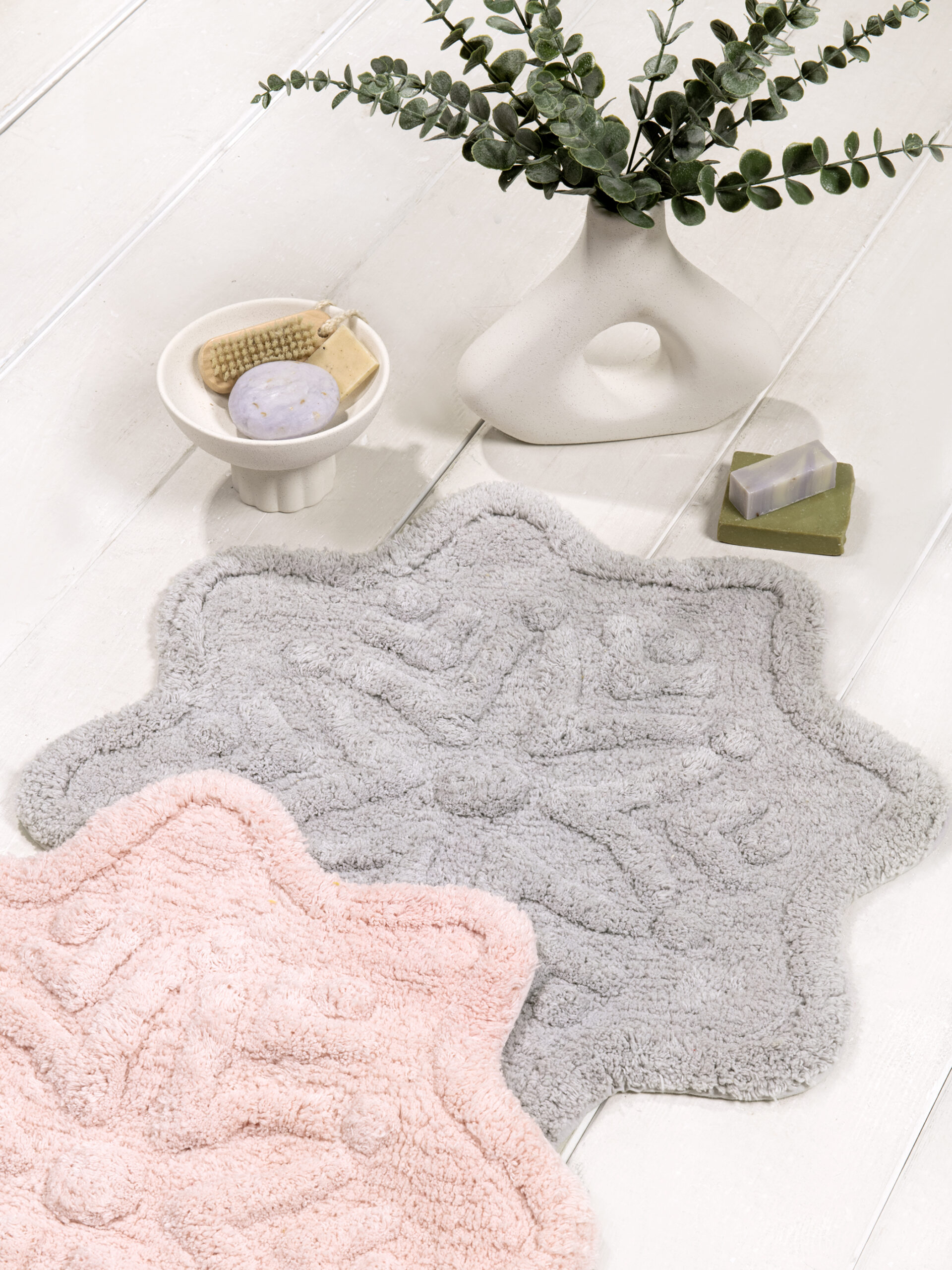 Πατάκι Μπάνιου 55x55 - Lily Pink - Nima Home - 5206482178779