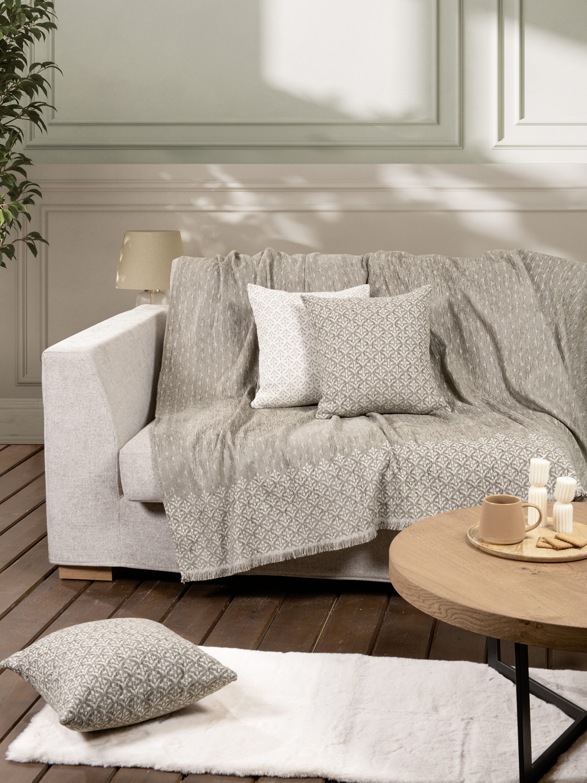 Ριχτάρι 180x350 - Roselle Taupe - Nima Home - 5206482179936