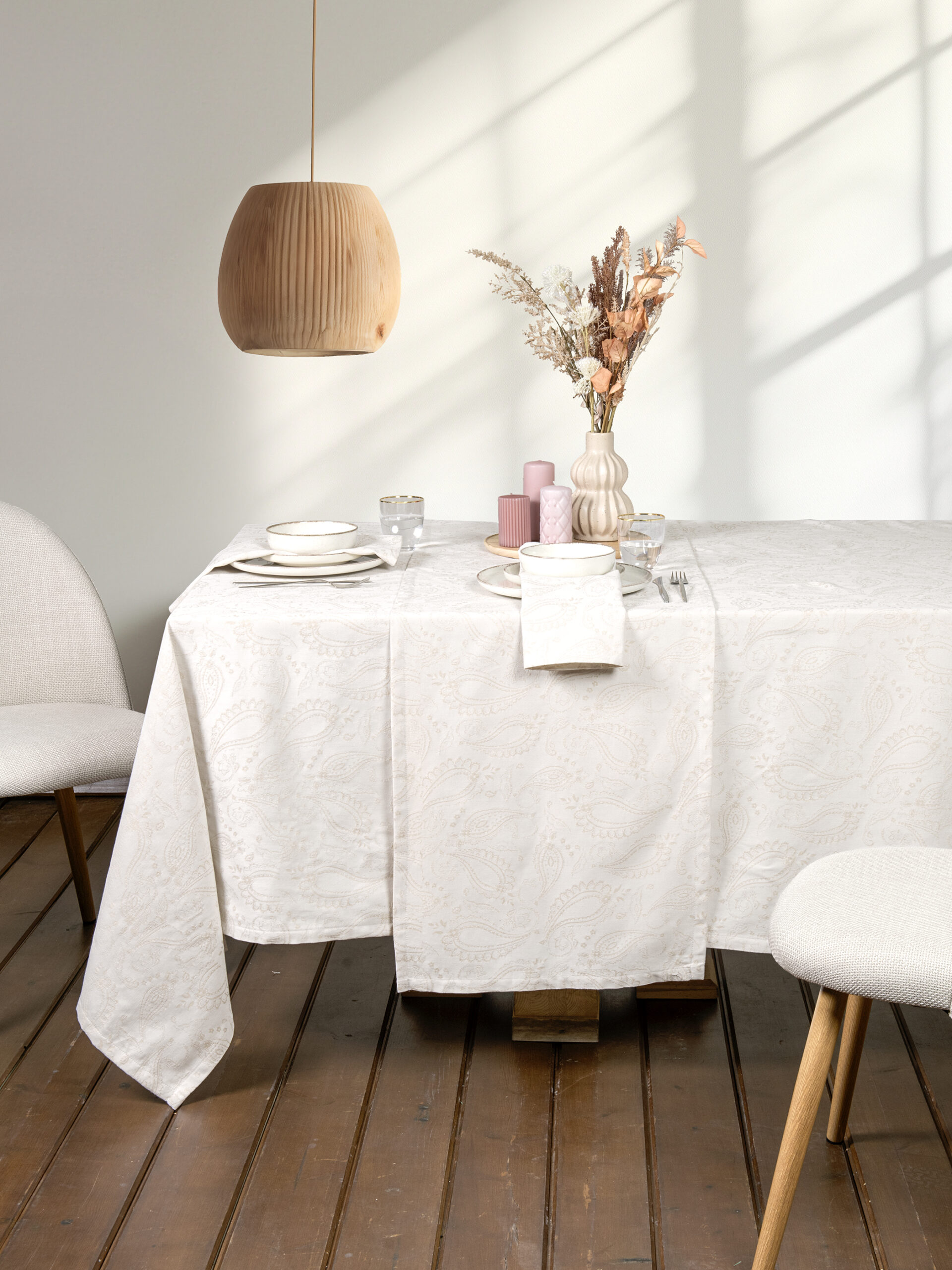 Τραπεζομάντηλο 160x265 - Flow Beige - Nima Home - 5206482180451