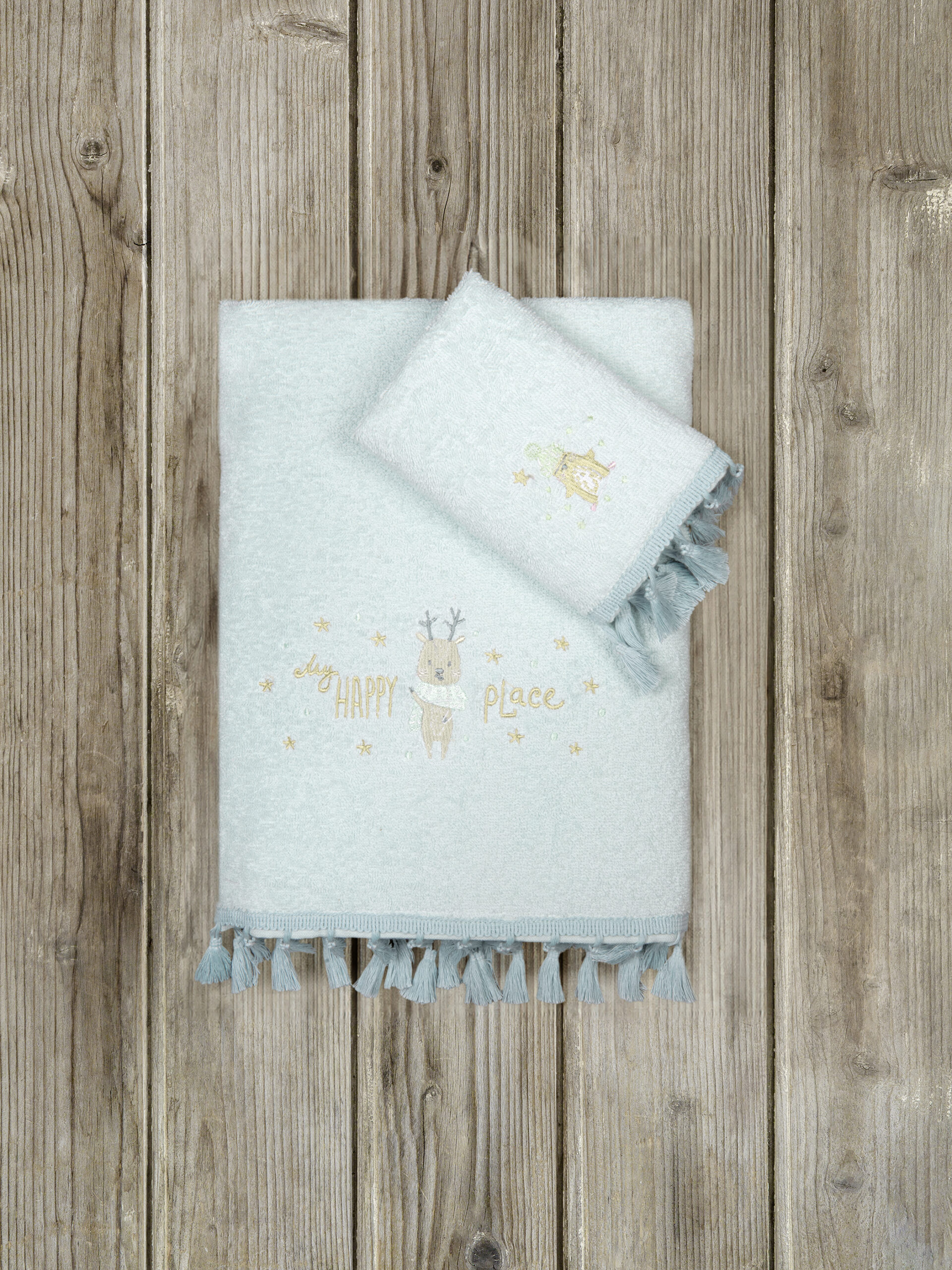 Σετ Πετσέτες (30x50 + 70x140) - Happy Place - Nima Kids - 5206482181472