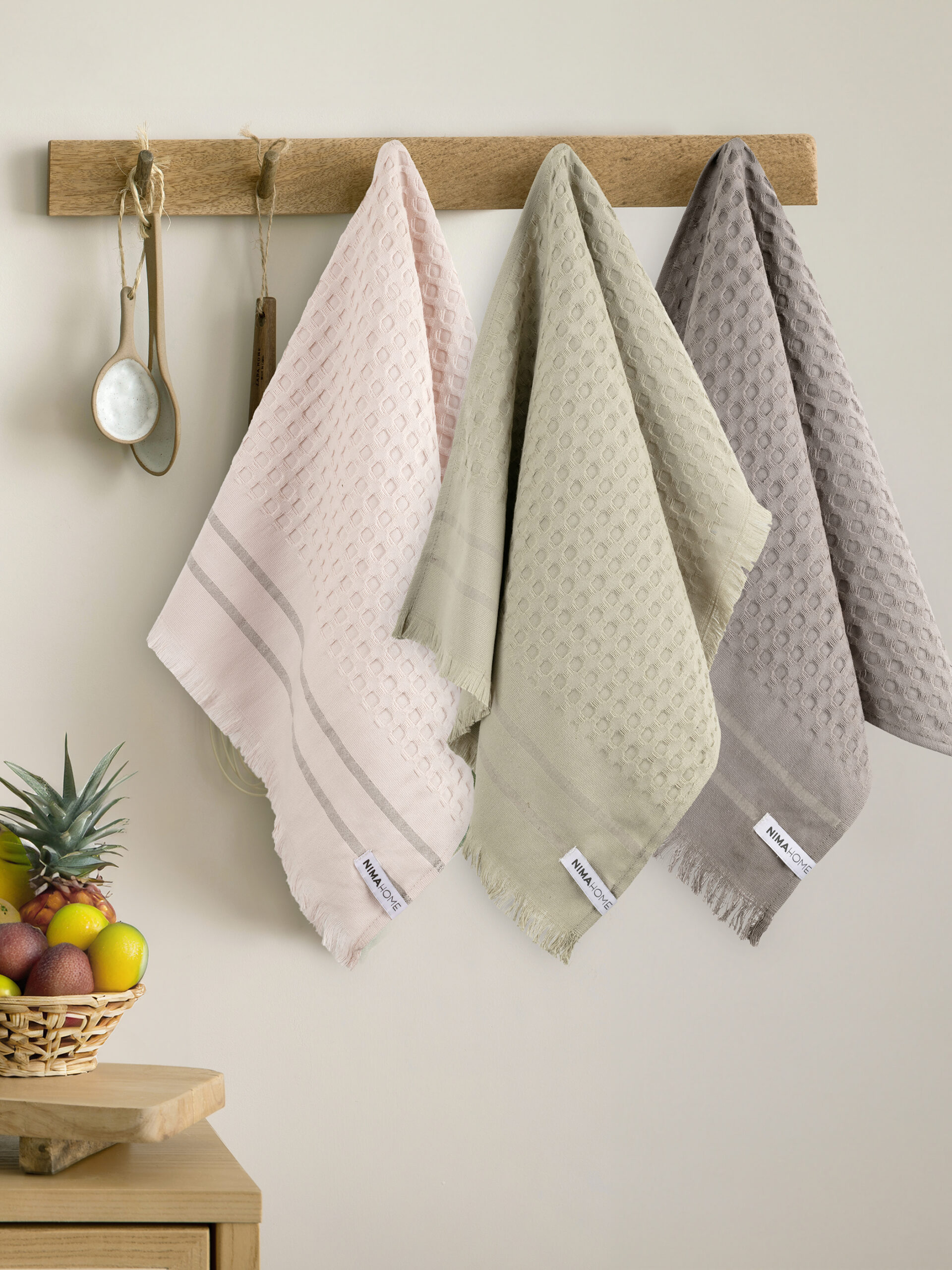 Σετ Πετσέτες Κουζίνας (3 x 40x60) - Honeycomb - Nima Home - 5206482181984