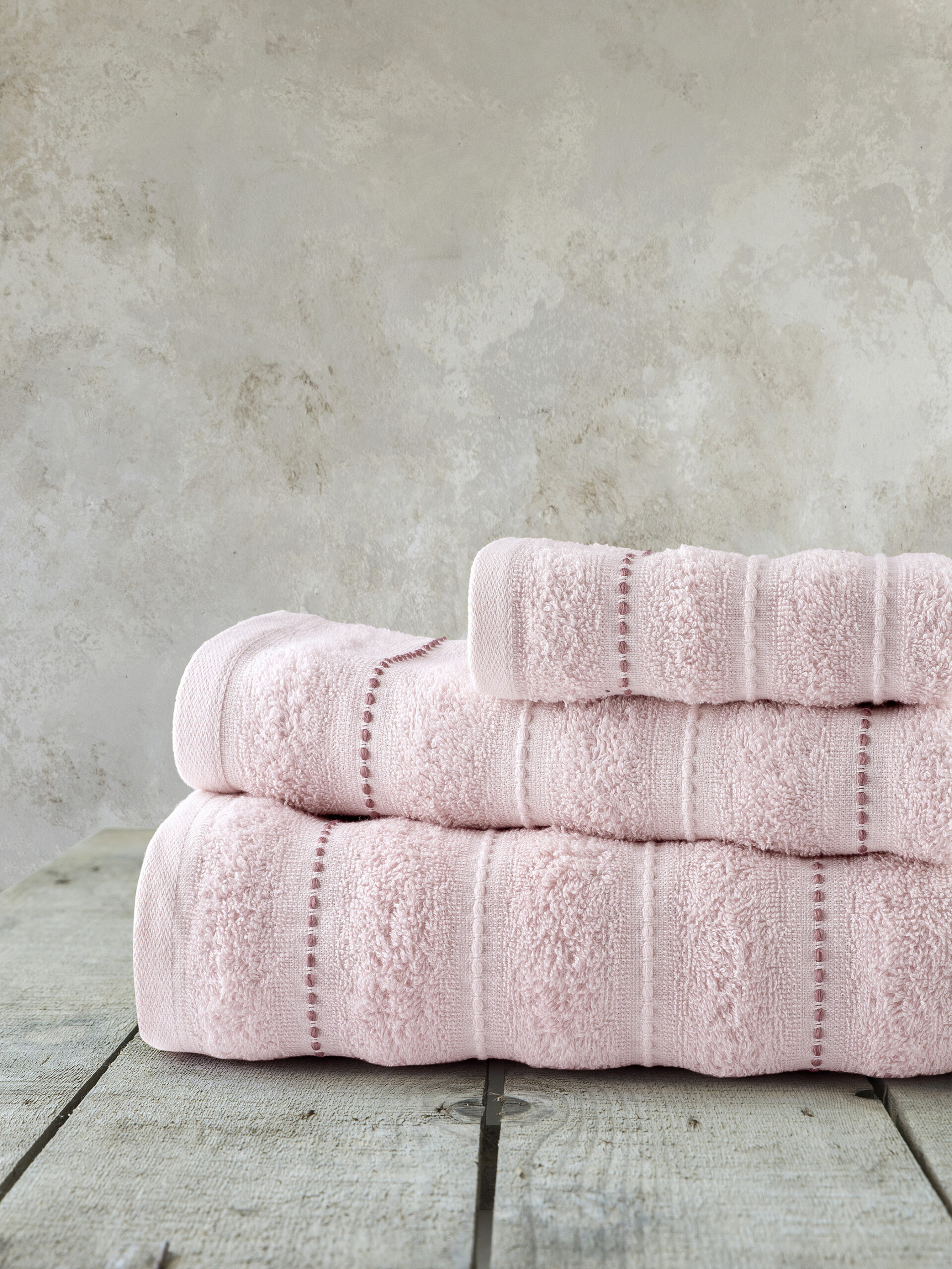 Σετ Πετσέτες (30x50 + 50x90 + 70x140) - Aura Pink - Nima Home - 5206482182202