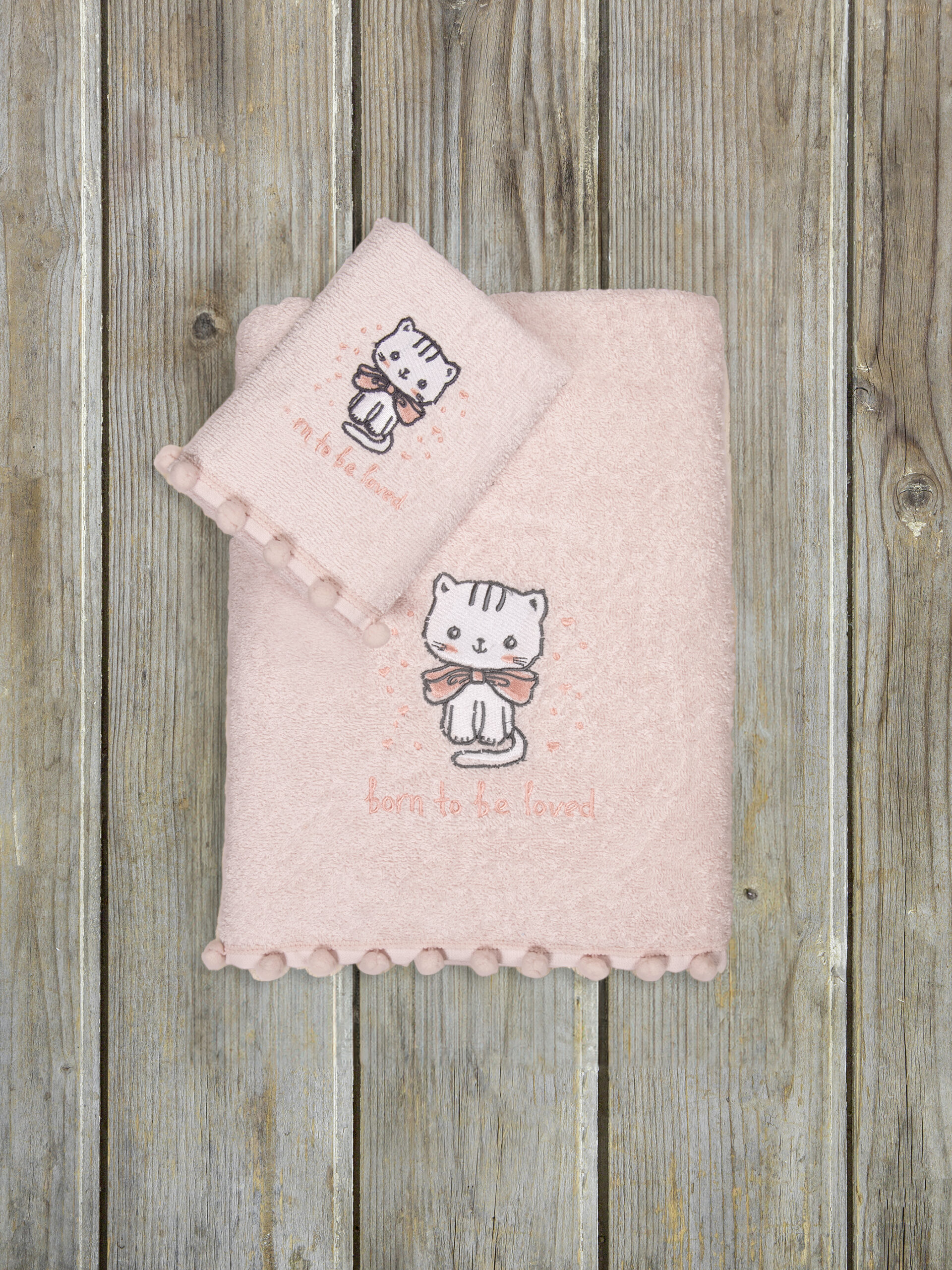 Σετ Πετσέτες (30x50 + 70x120) - Kitten - Kocoon Bebe - 5206482182660