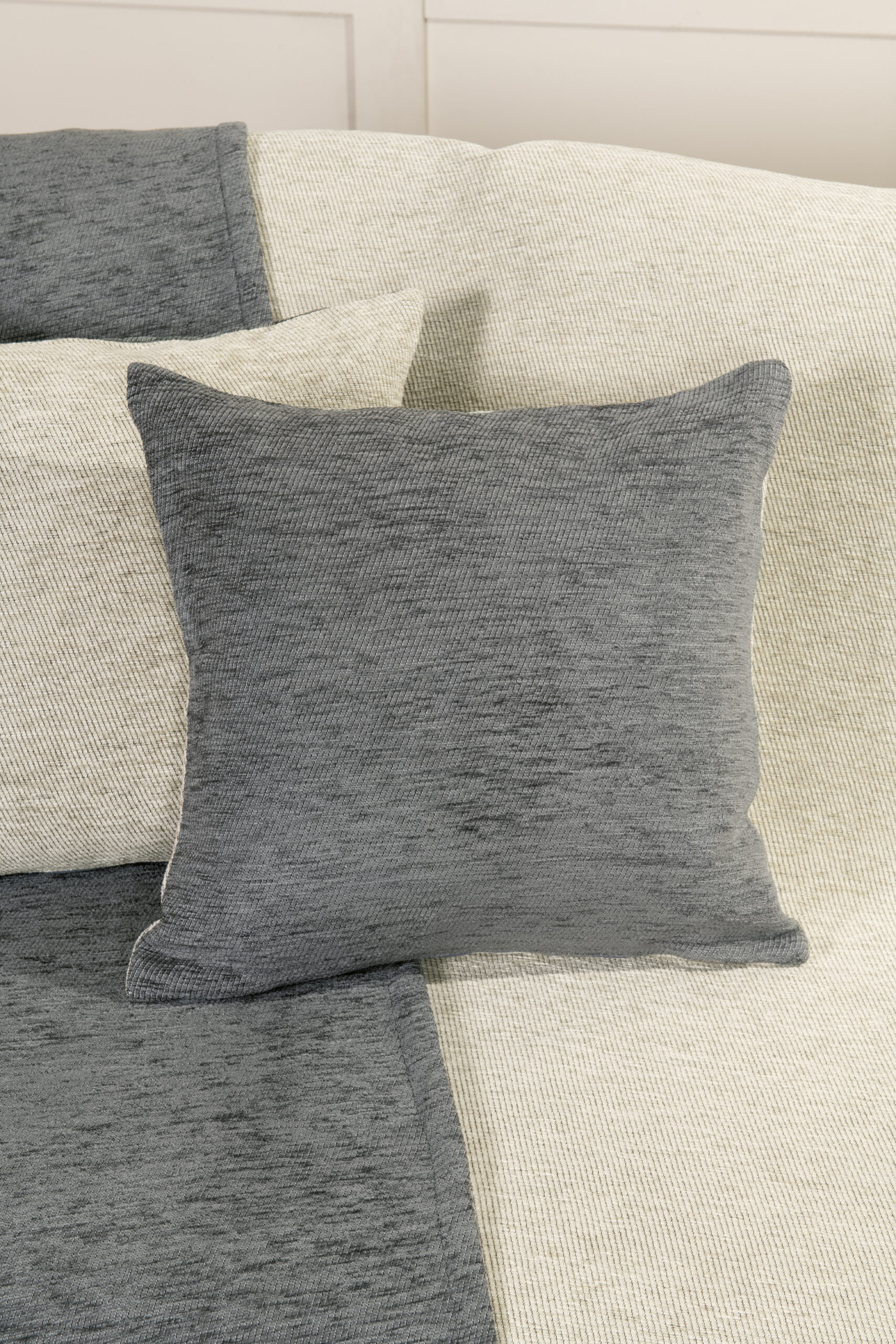 Διακοσμητική Μαξιλαροθήκη διπλής όψης 45x45 - Caldo Gray/Ivory - Nima Home - 5206482184961