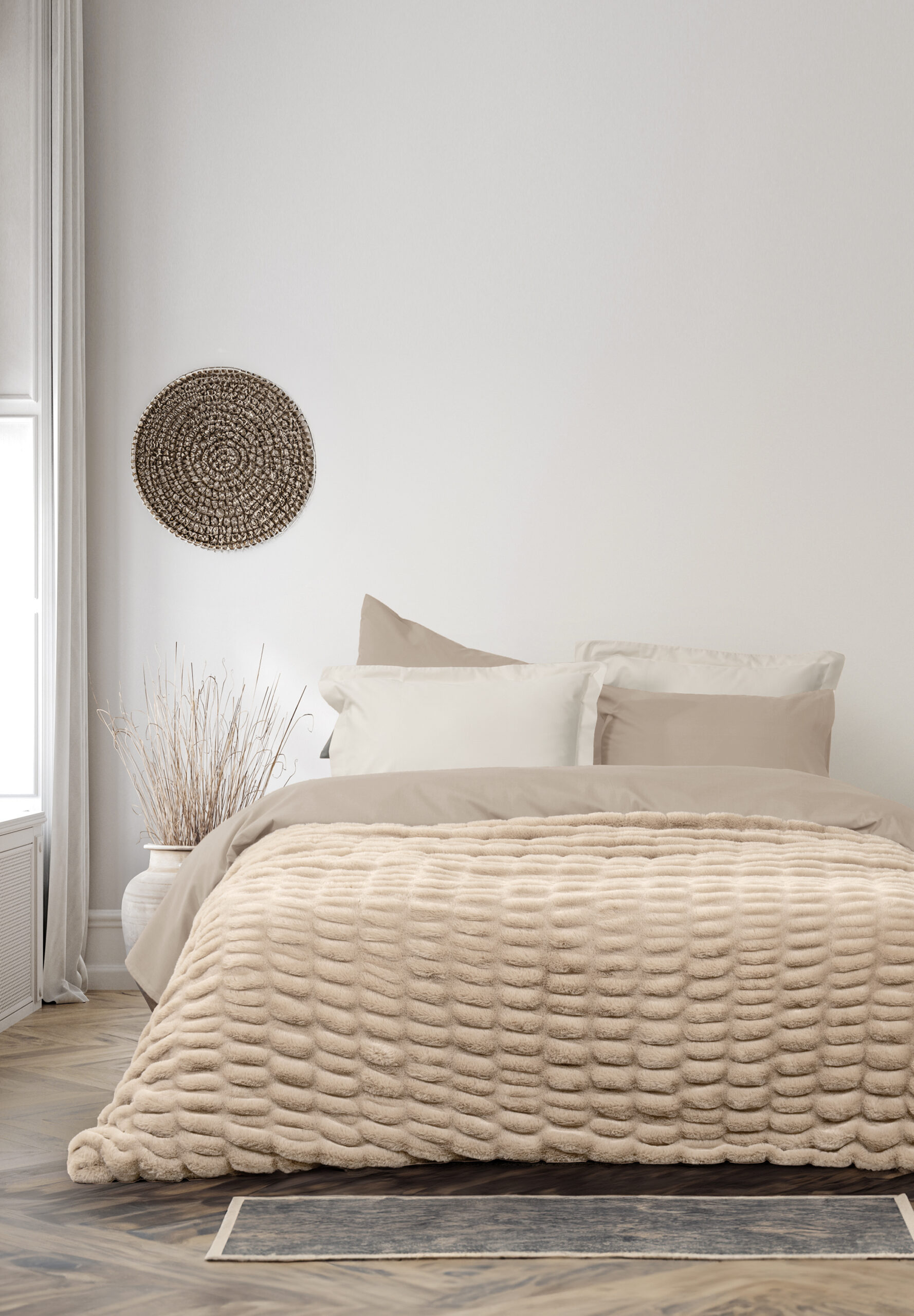 Κουβέρτα Υπέρδιπλη 220x240 - Mossy Beige - Nima Home - 5206482185081