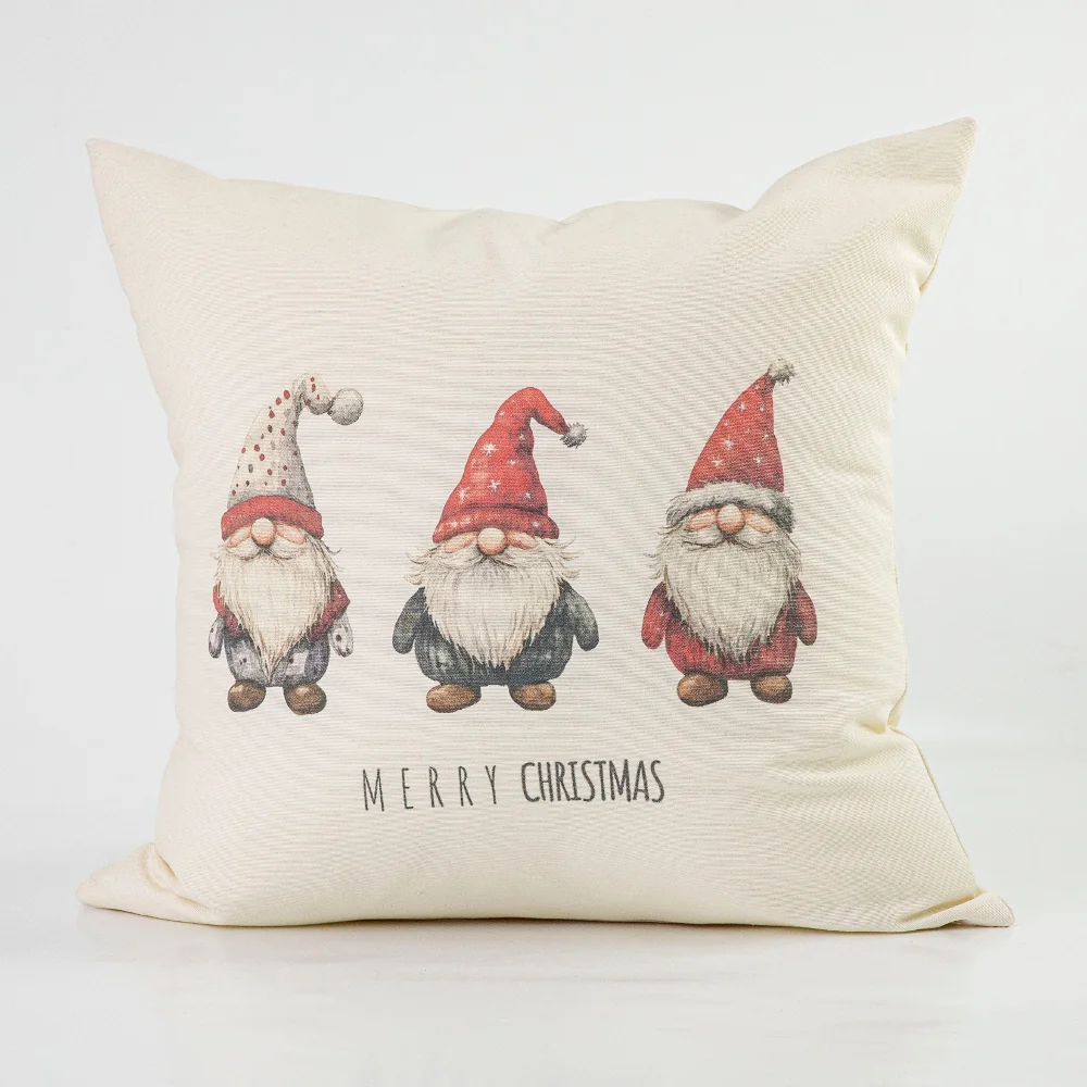 Μαξιλάρι Διακοσμητικό Χριστουγεννιάτικο Printed Σχέδιο 105 Εκρού 45 X 45 45 x 45 cm