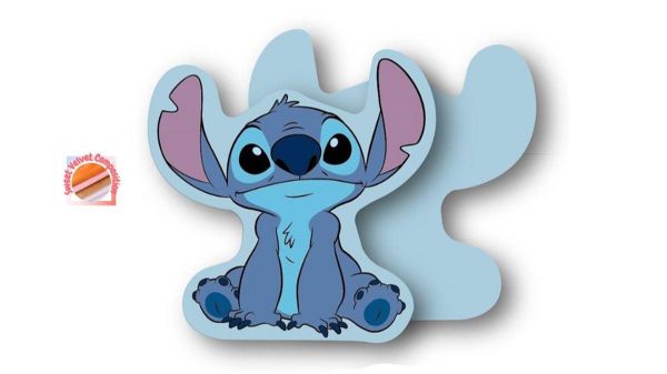 Mini Μαξιλάρι 3D Disney Home Stitch 85 15 cm Sky Blue 100% Velboa-54461702024