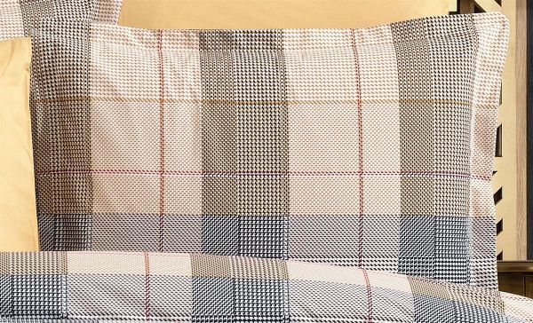 Μαξιλαροθήκη Εμπριμέ Αντιγόνη 340 50X70 Beige 100% Cotton Flannel-33211647015