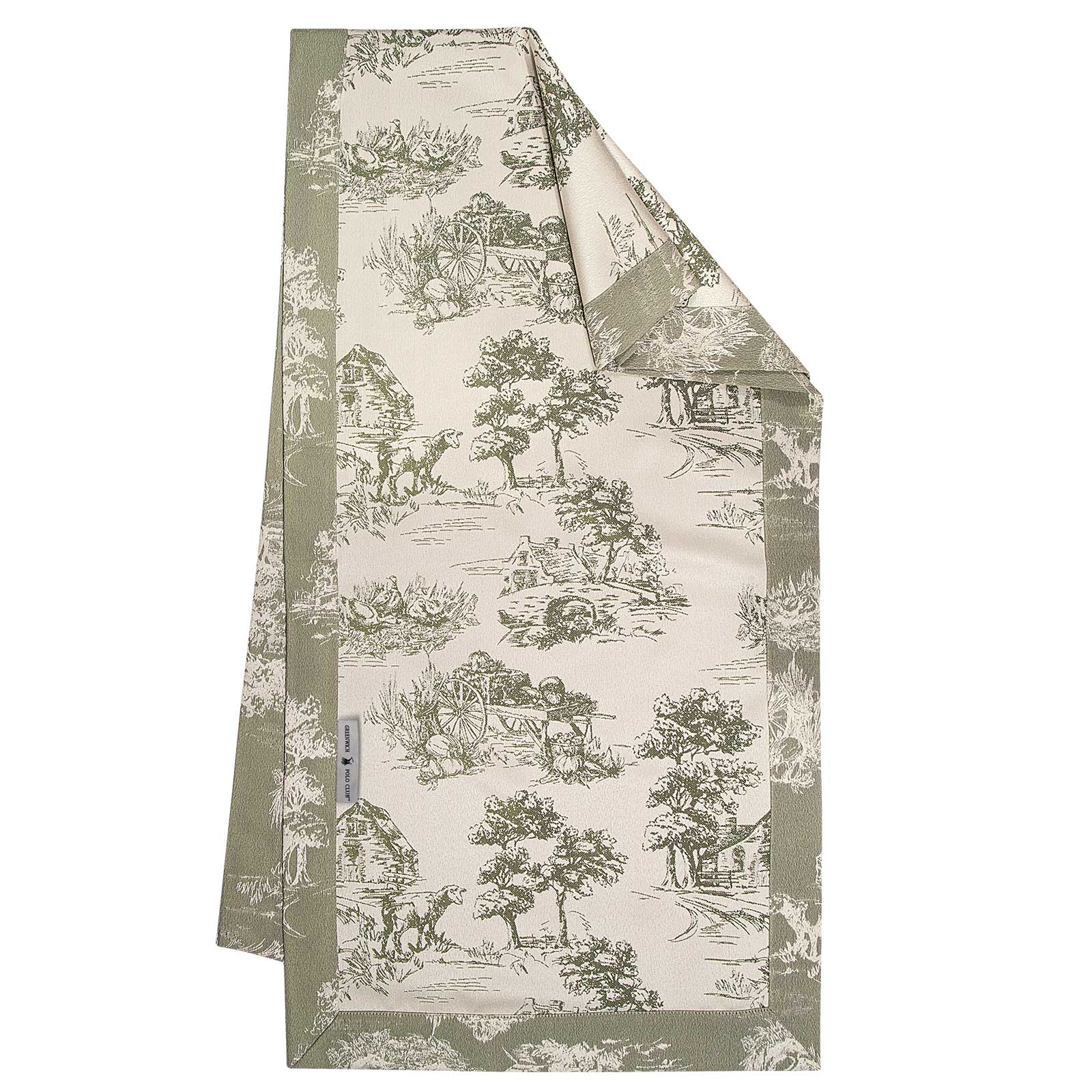 GREENWICH POLO CLUB RUNNER 50Χ170 ESSENTIAL 3015 ECRU, OLIVE-227501703015