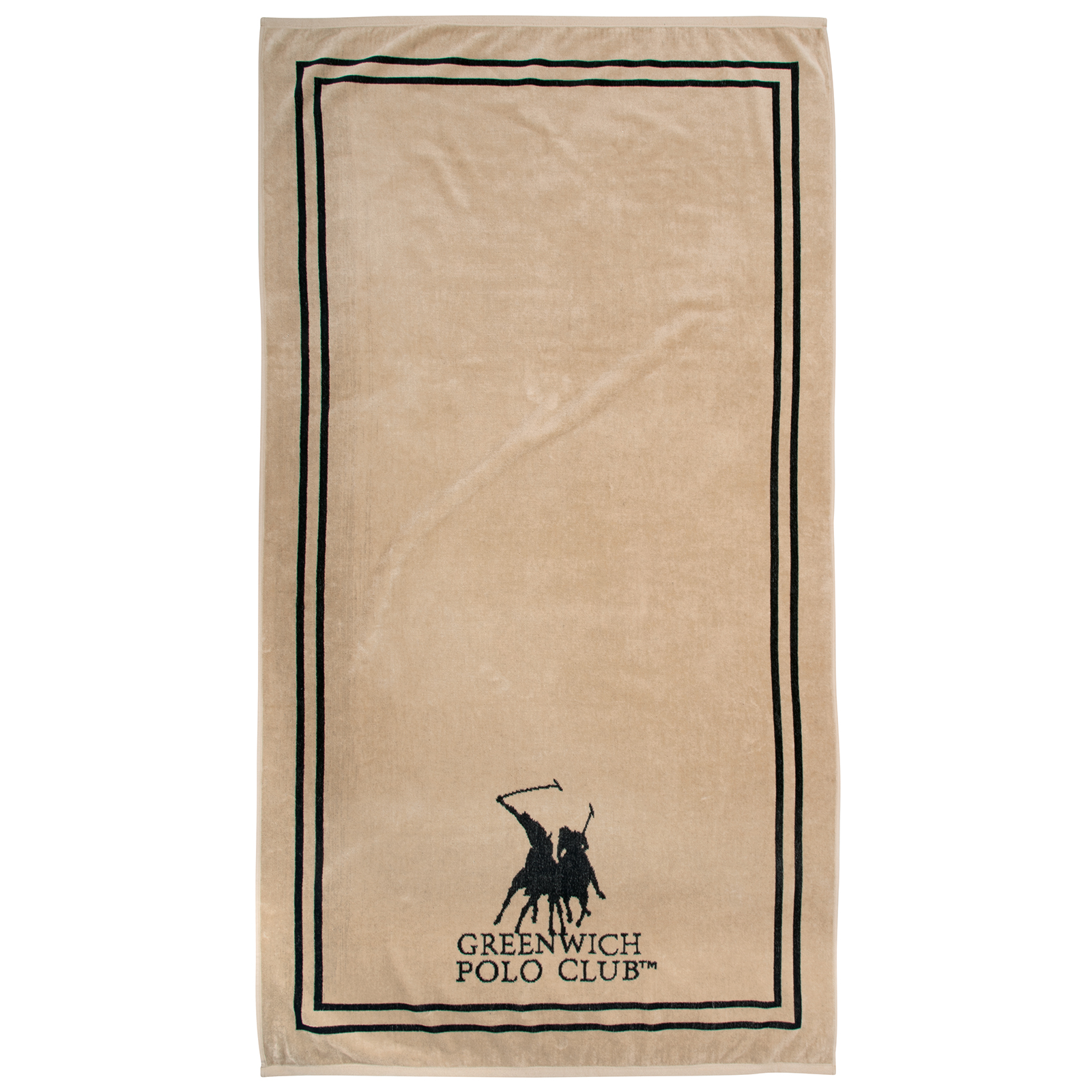 GREENWICH POLO CLUB ΠΕΤΣΕΤΑ ΘΑΛΑΣΣΗΣ 90Χ170 4050 BLACK, TAUPE-267901704050