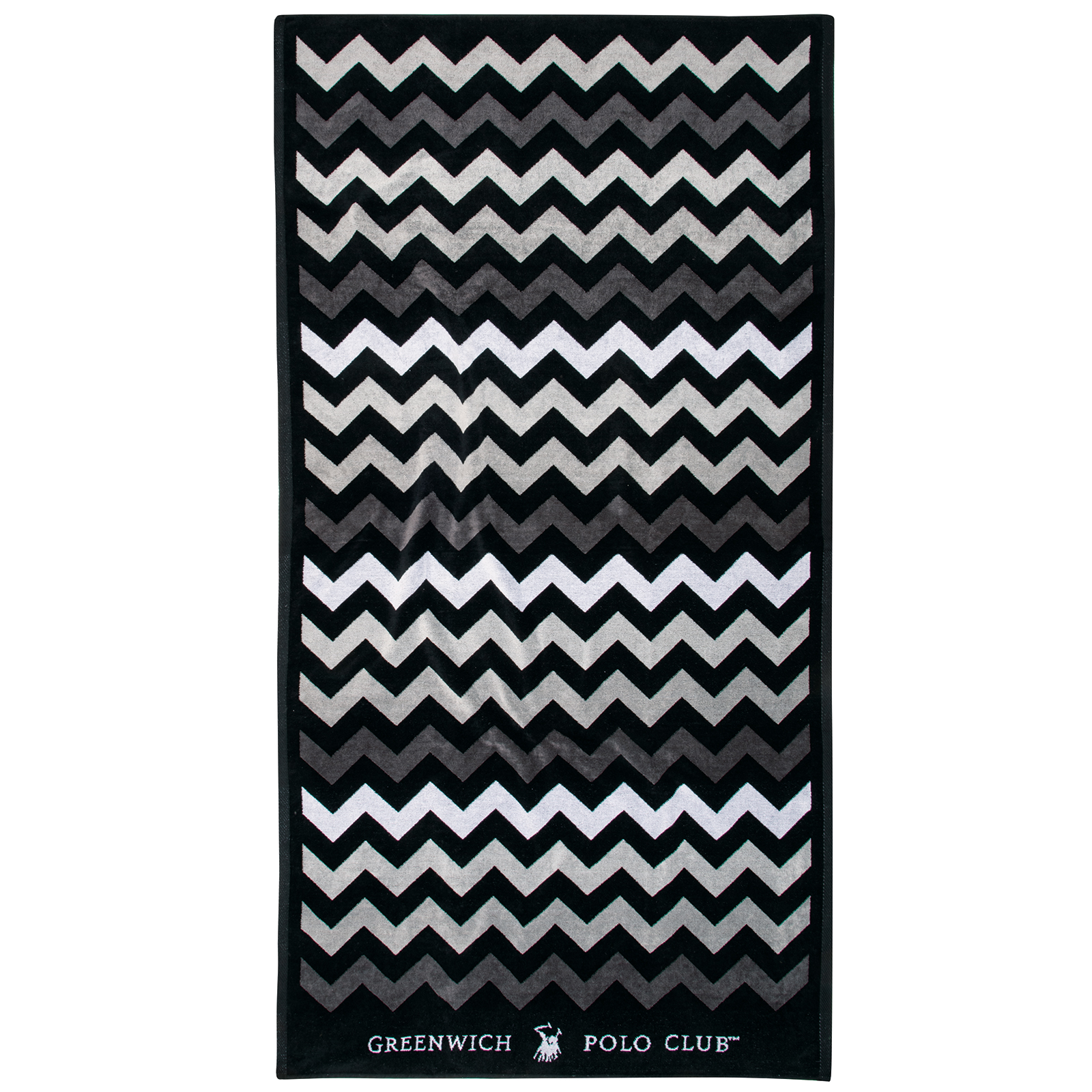 GREENWICH POLO CLUB ΠΕΤΣΕΤΑ ΘΑΛΑΣΣΗΣ 90Χ180 4007 BLACK, GREY-267901804007