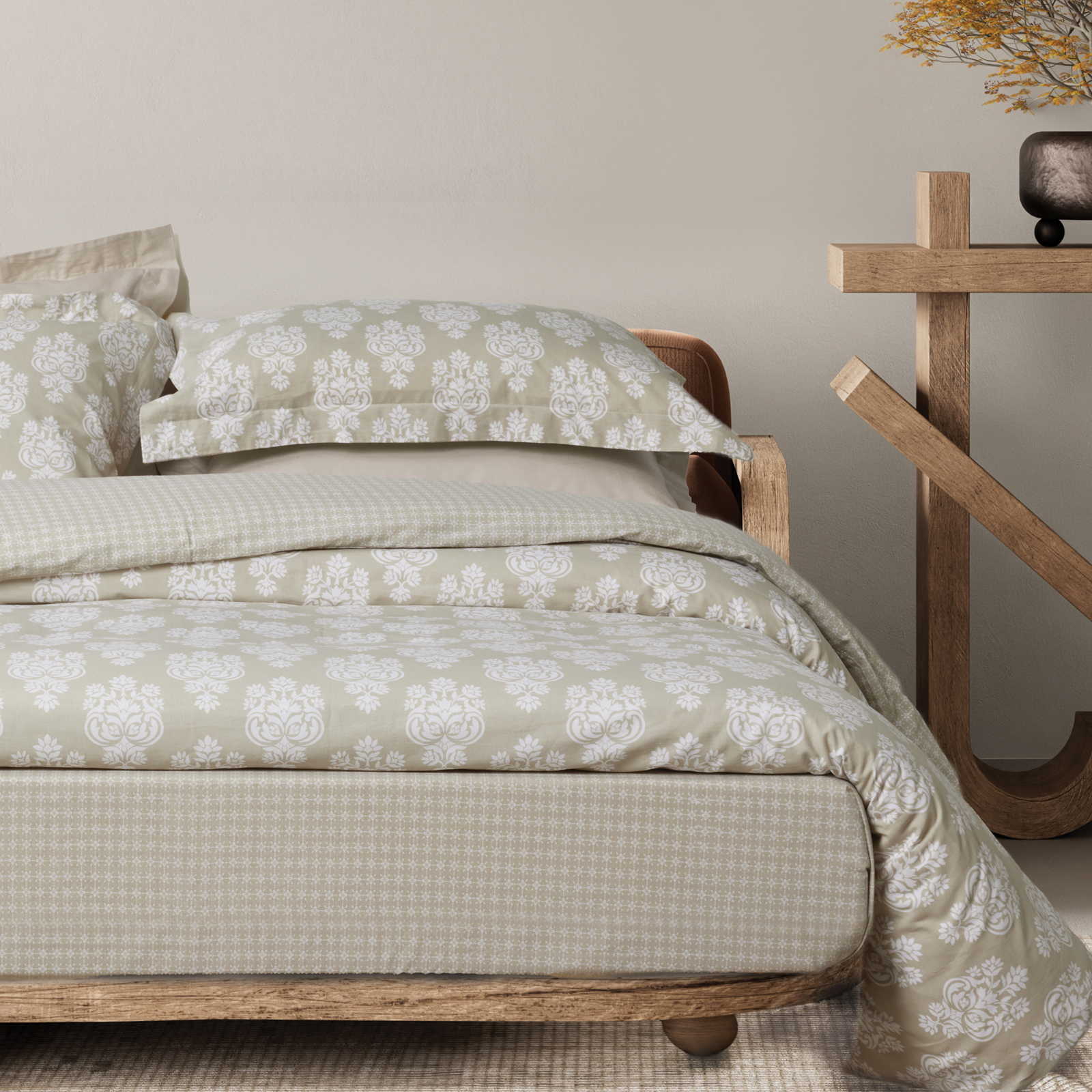 DAS HOME ΣΕΤ ΠΑΠΛΩΜΑΤΟΘΗΚΗ ΜΟΝΗ HAPPY 9689 TAUPE-406009109689