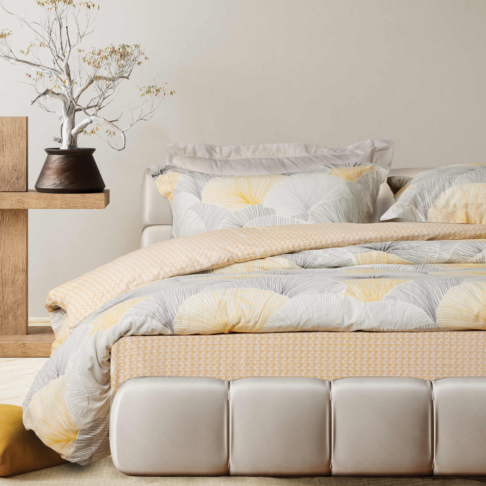 DAS HOME ΣΕΤ ΣΕΝΤΟΝΙΑ ΜΟΝΑ HAPPY 9685 GREY, OCHRE-502108109685