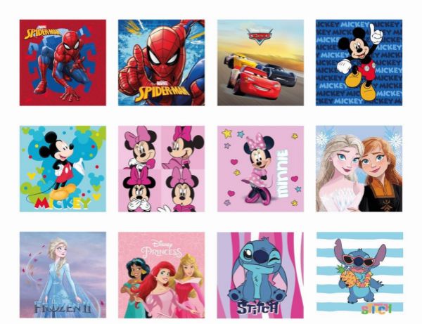 Λαβέτες-Μαγικές Πετσέτες Disney Home 30X30 Digital Print 100% Polyester-9040512401300000