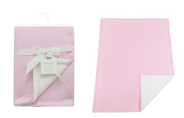 Κουβέρτα Air Layer Jacquard bebe 500 gr/m² Hearts 19 75X100 Pink 100% Polyester-31482411004