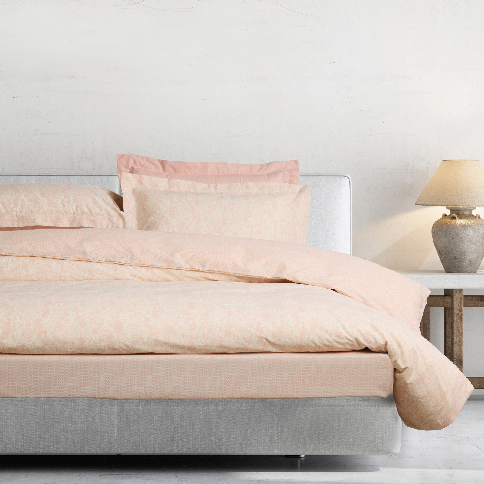 DAS HOME ΣΕΤ ΣΕΝΤΟΝΙΑ ΜΟΝΑ ΜΕ ΛΑΣΤΙΧΟ CASUAL 5441 IVORY, NUDE-502106105441