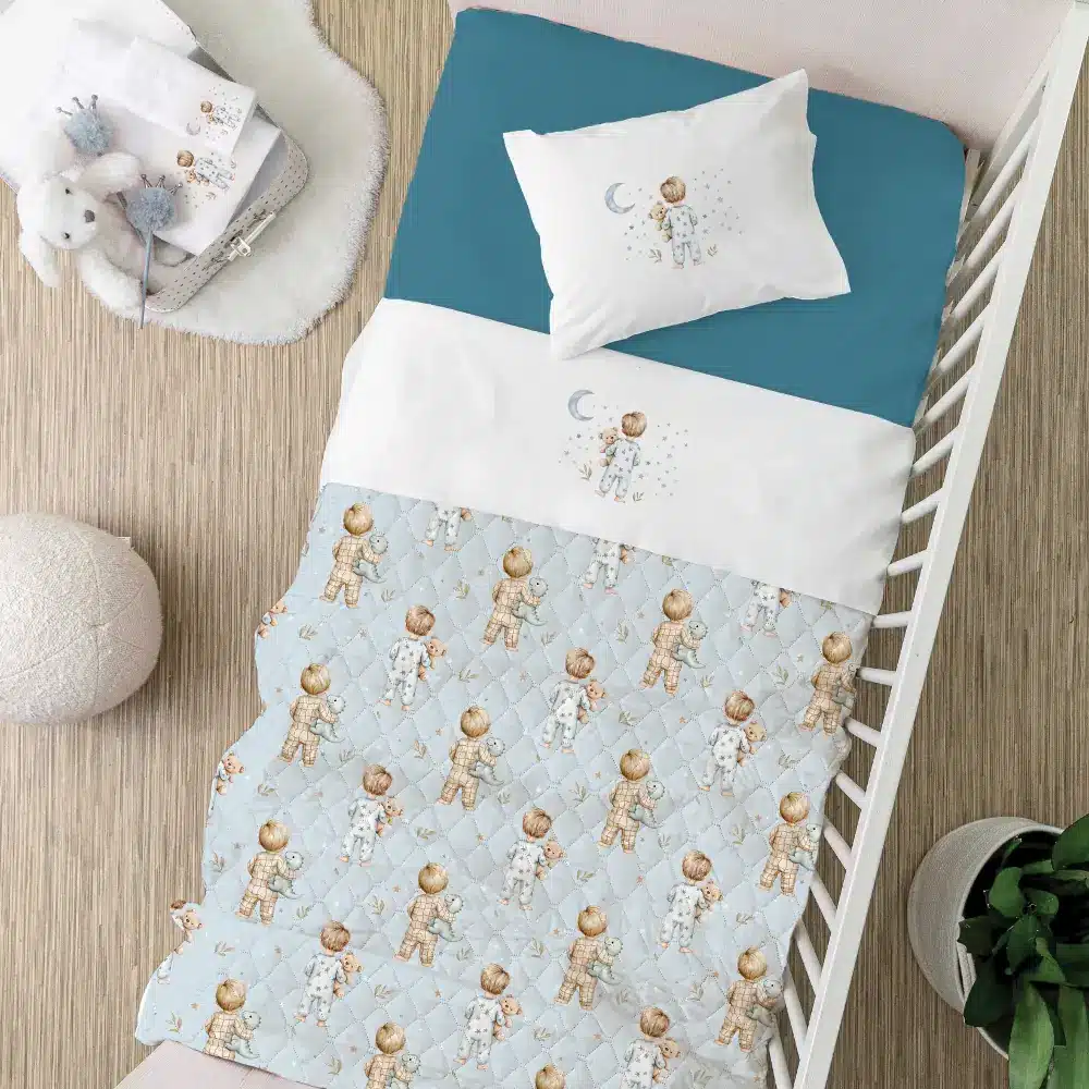 Κουβερλί Κούνιας Goodnight Σιέλ Σιέλ BEBE 110 x 140 cm