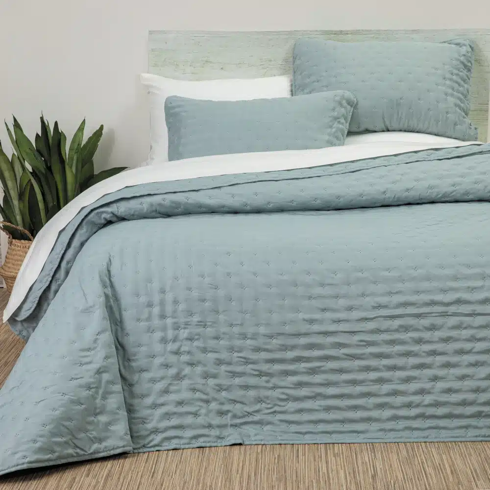 Κουβερλί Σετ Croiset Υπέρδιπλο Μέντα ΥΠΕΡΔΙΠΛΟ 220 x 240 cm + (2) 50 x 70 cm