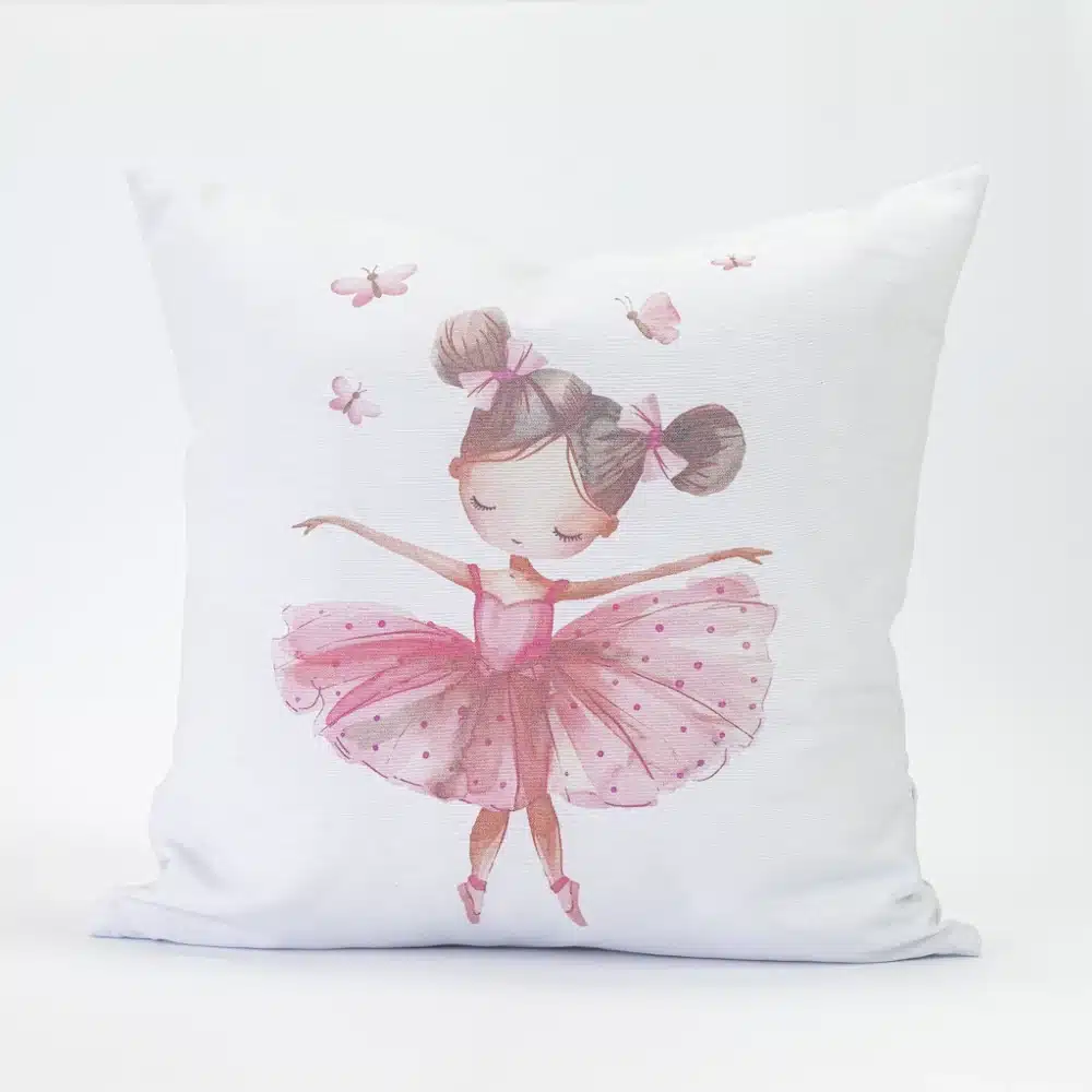 Μαξιλάρι Διακοσμητικό Printed Balletto Λευκό 45 X 45 45 x 45 cm