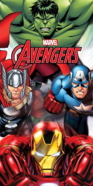 Πετσέτα Θαλάσσης Quick Dry Marvel Avengers 185 70X140 White 100% Microfiber-54460912049