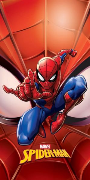 Πετσέτα Θαλάσσης Quick Dry Marvel Spider-Man 669 70X140 Red 100% Microfiber-54460912081